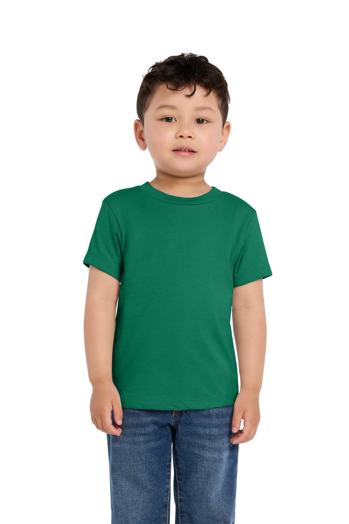 Custom logo BELLA+CANVAS® Toddler Short Sleeve Tee BC3001T in Kelly