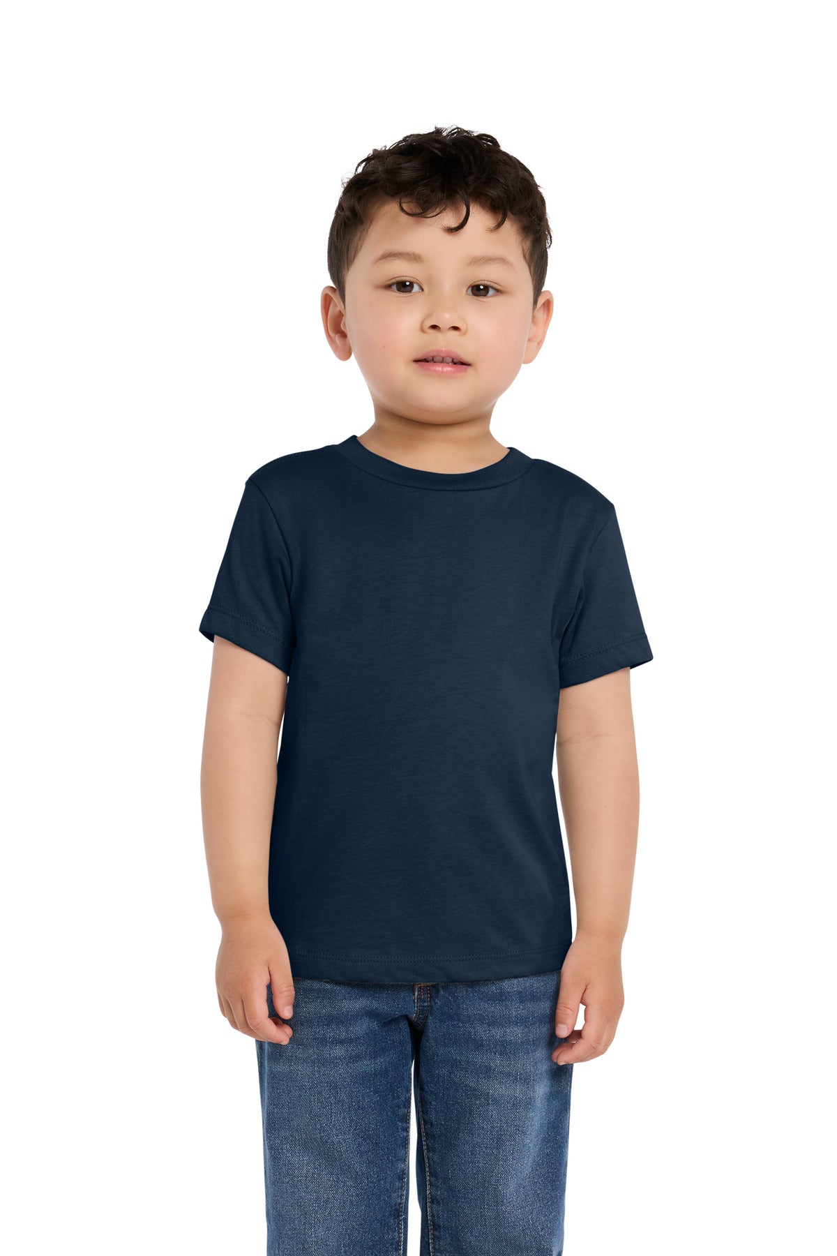 Custom logo BELLA+CANVAS® Toddler Short Sleeve Tee BC3001T in Navy