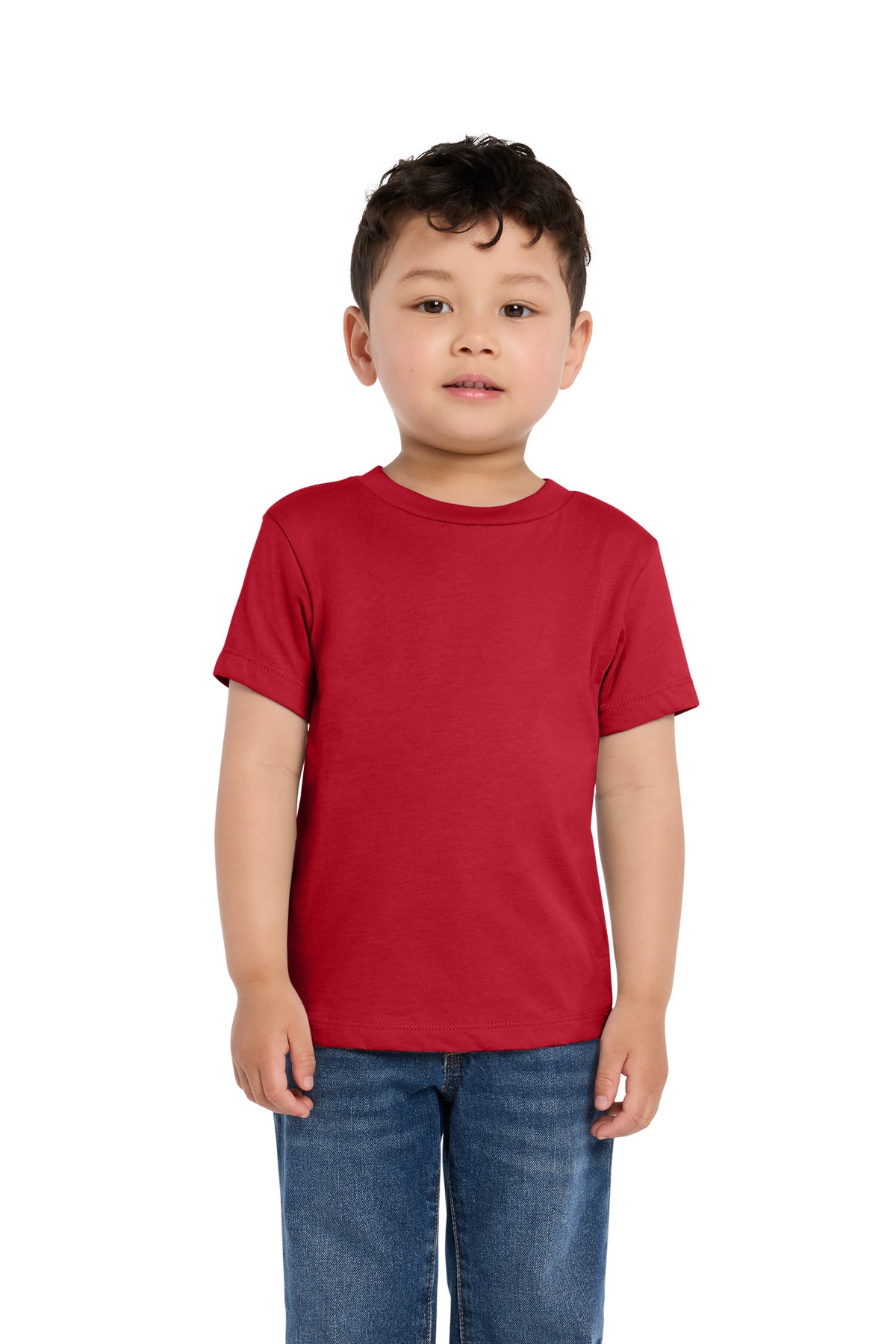 Custom logo BELLA+CANVAS® Toddler Short Sleeve Tee BC3001T in Red