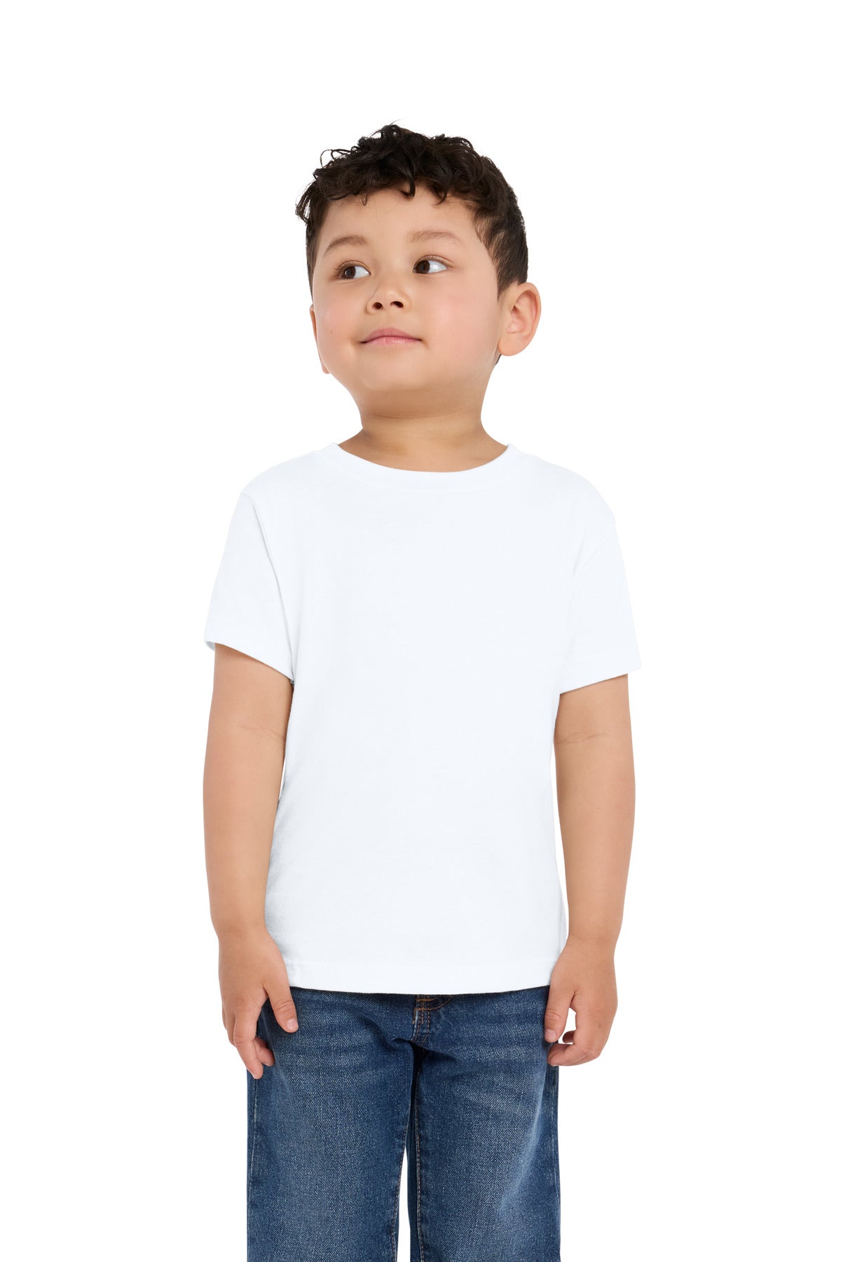 Custom logo BELLA+CANVAS® Toddler Short Sleeve Tee BC3001T in White