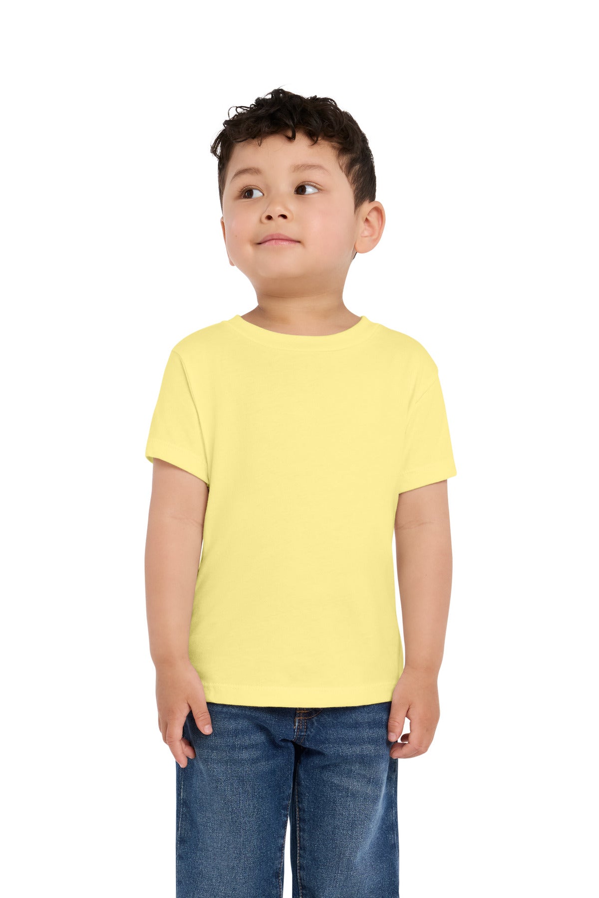 Custom logo BELLA+CANVAS® Toddler Short Sleeve Tee BC3001T in Yellow