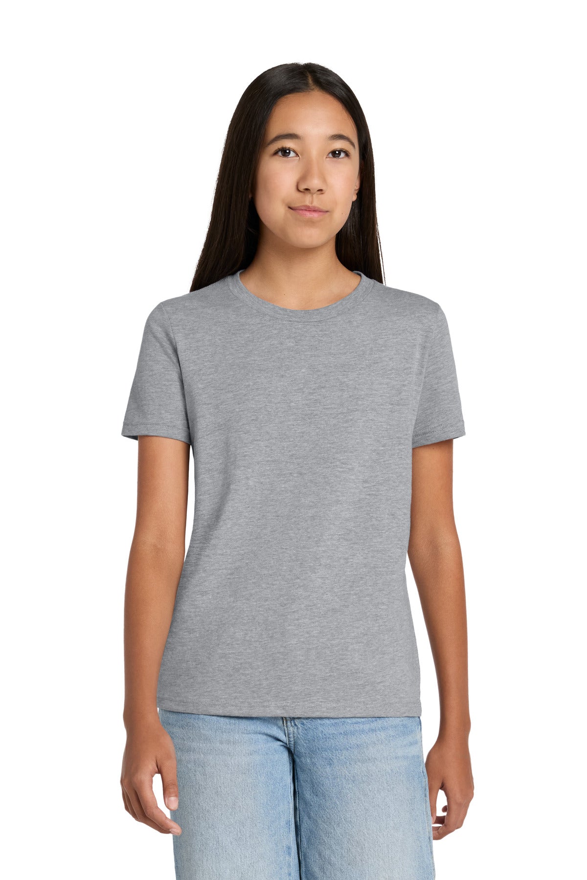 Custom logo BELLA+CANVAS® Youth Heather CVC Tee BC3001YCVC in Athletic Heather