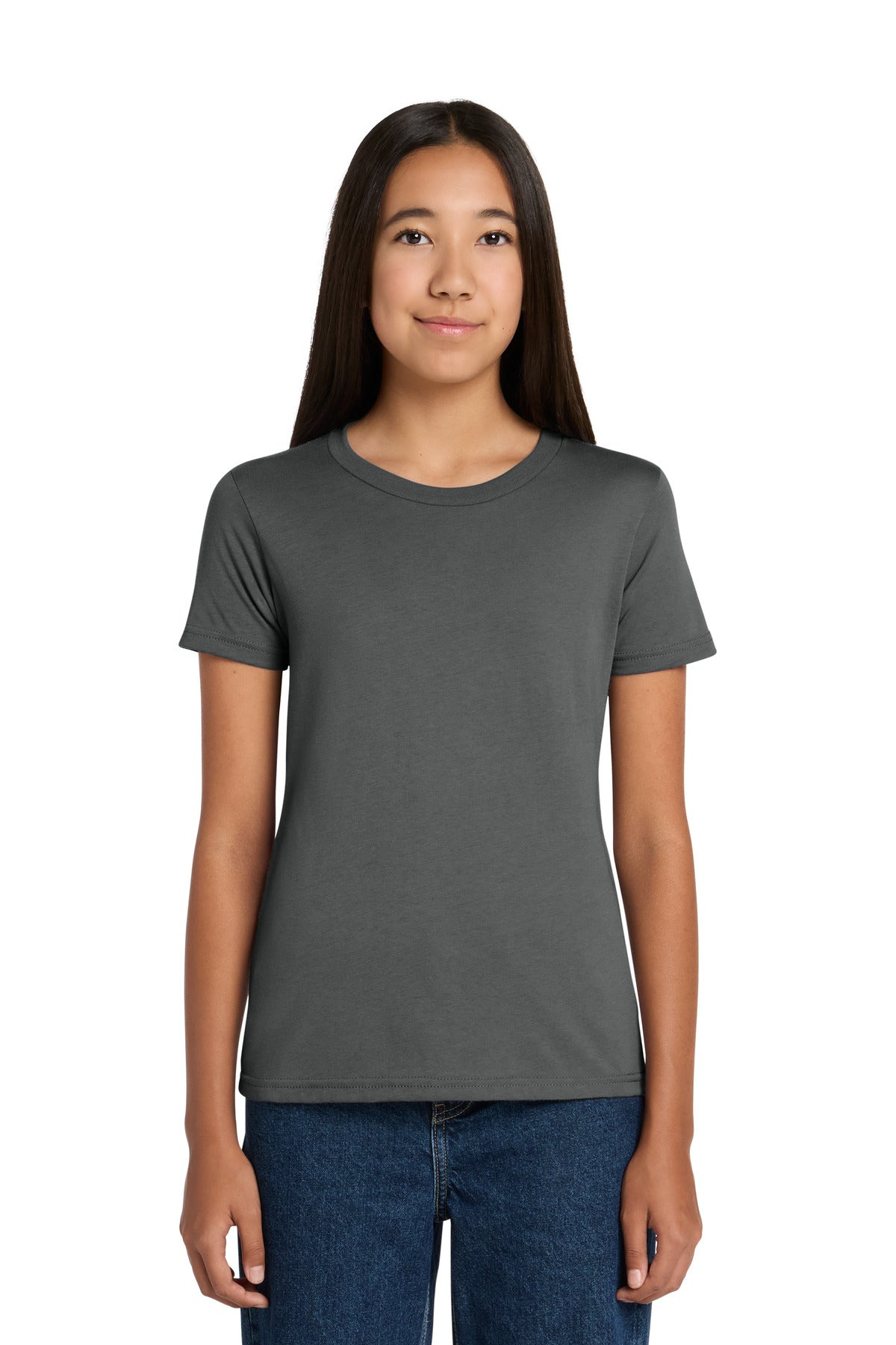Custom logo BELLA+CANVAS ® Youth Jersey Short Sleeve Tee. BC3001Y in Asphalt