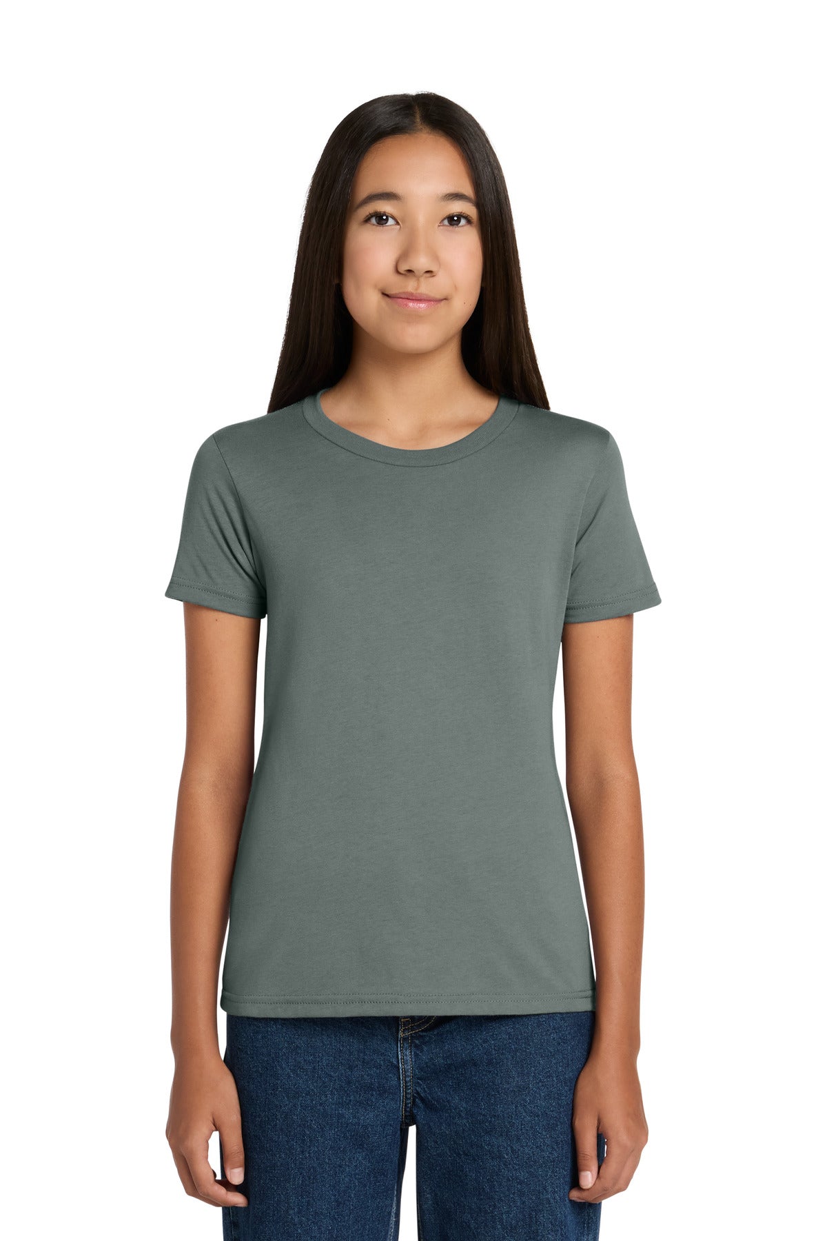 Custom logo BELLA+CANVAS ® Youth Jersey Short Sleeve Tee. BC3001Y in Blue Storm