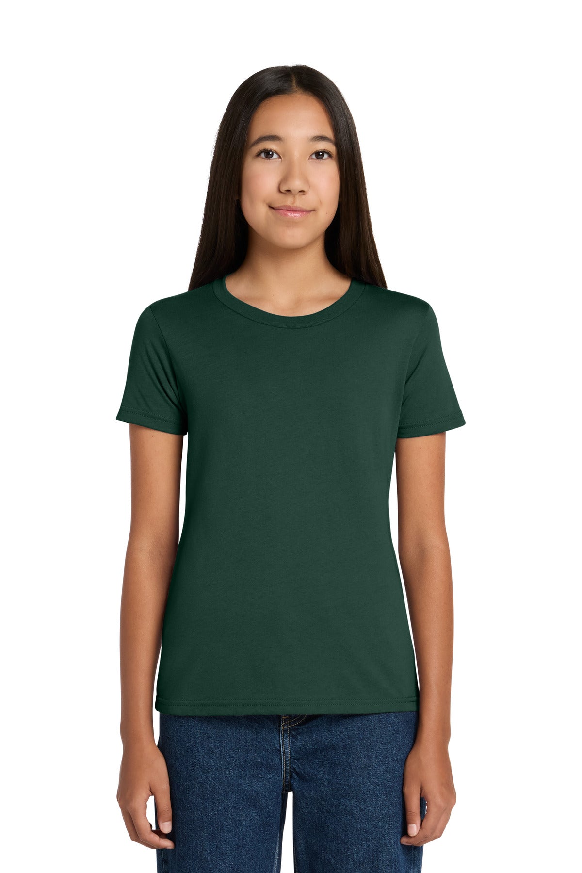 Custom logo BELLA+CANVAS ® Youth Jersey Short Sleeve Tee. BC3001Y in Forest
