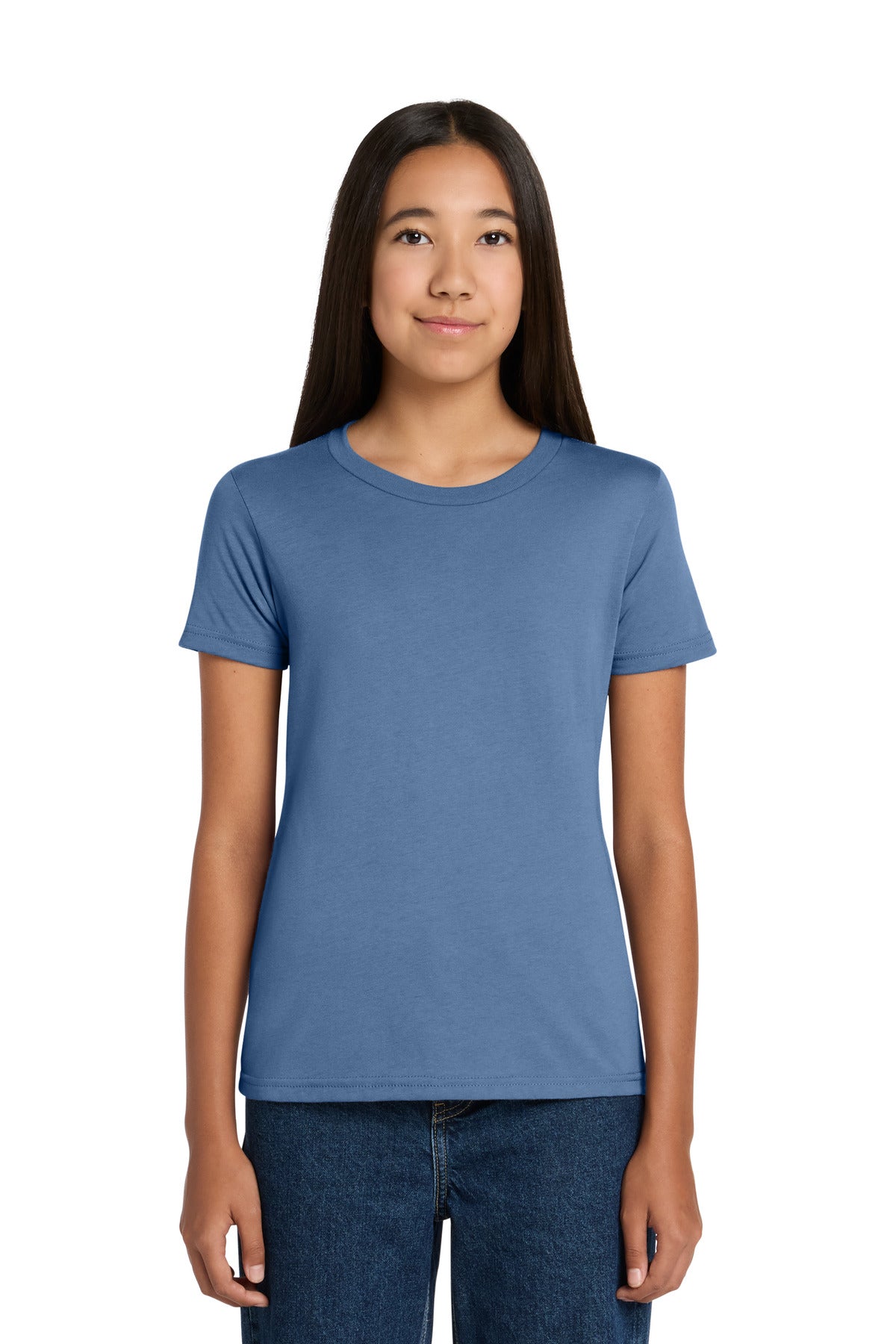 Custom logo BELLA+CANVAS ® Youth Jersey Short Sleeve Tee. BC3001Y in Lavender Blue