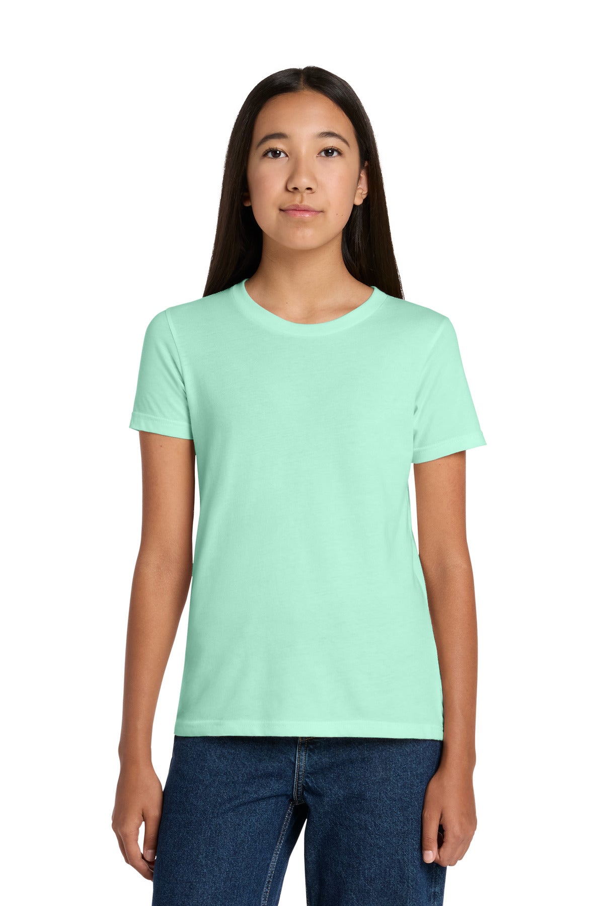 Custom logo BELLA+CANVAS ® Youth Jersey Short Sleeve Tee. BC3001Y in Mint