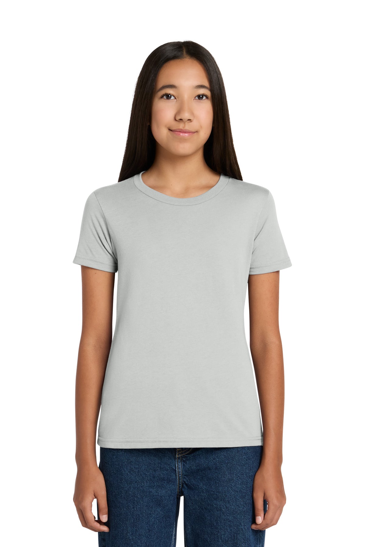 Custom logo BELLA+CANVAS ® Youth Jersey Short Sleeve Tee. BC3001Y in Silver