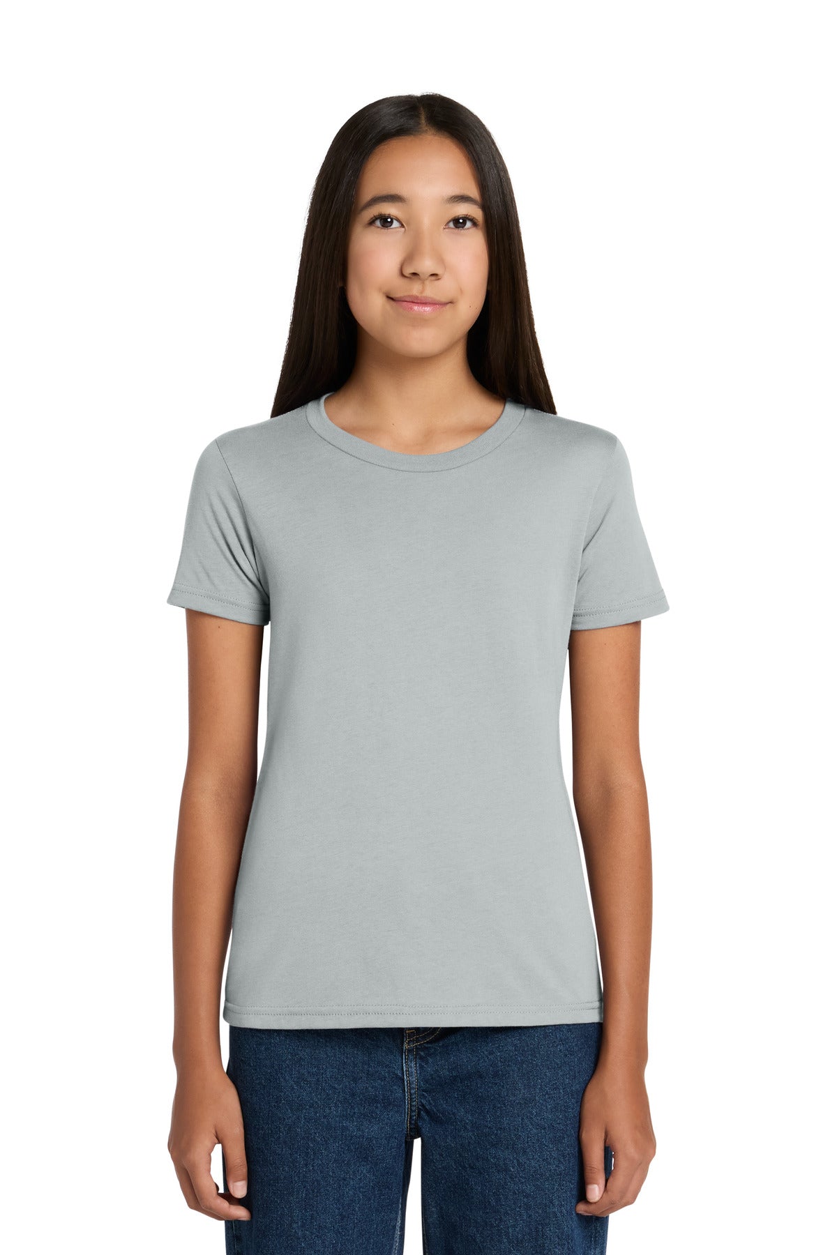 Custom logo BELLA+CANVAS ® Youth Jersey Short Sleeve Tee. BC3001Y in Solid Athletic Grey