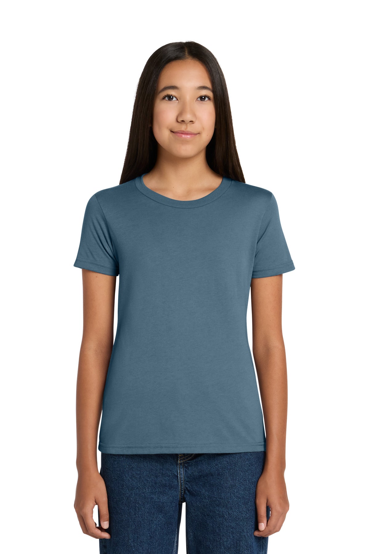 Custom logo BELLA+CANVAS ® Youth Jersey Short Sleeve Tee. BC3001Y in Steel Blue