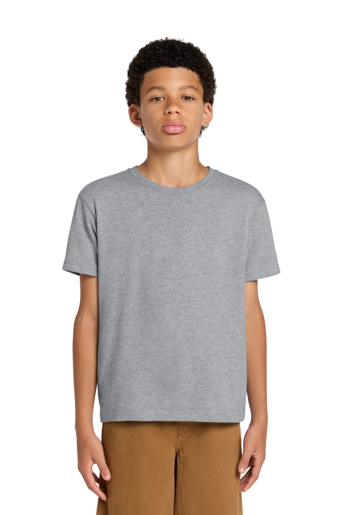 Custom logo BELLA+CANVAS® Youth 6-Ounce Heavyweight Tee BC3010Y in Athletic Heather