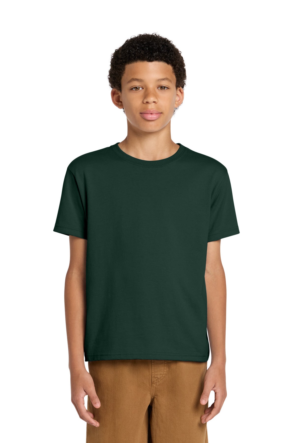 Custom logo BELLA+CANVAS® Youth 6-Ounce Heavyweight Tee BC3010Y in Forest