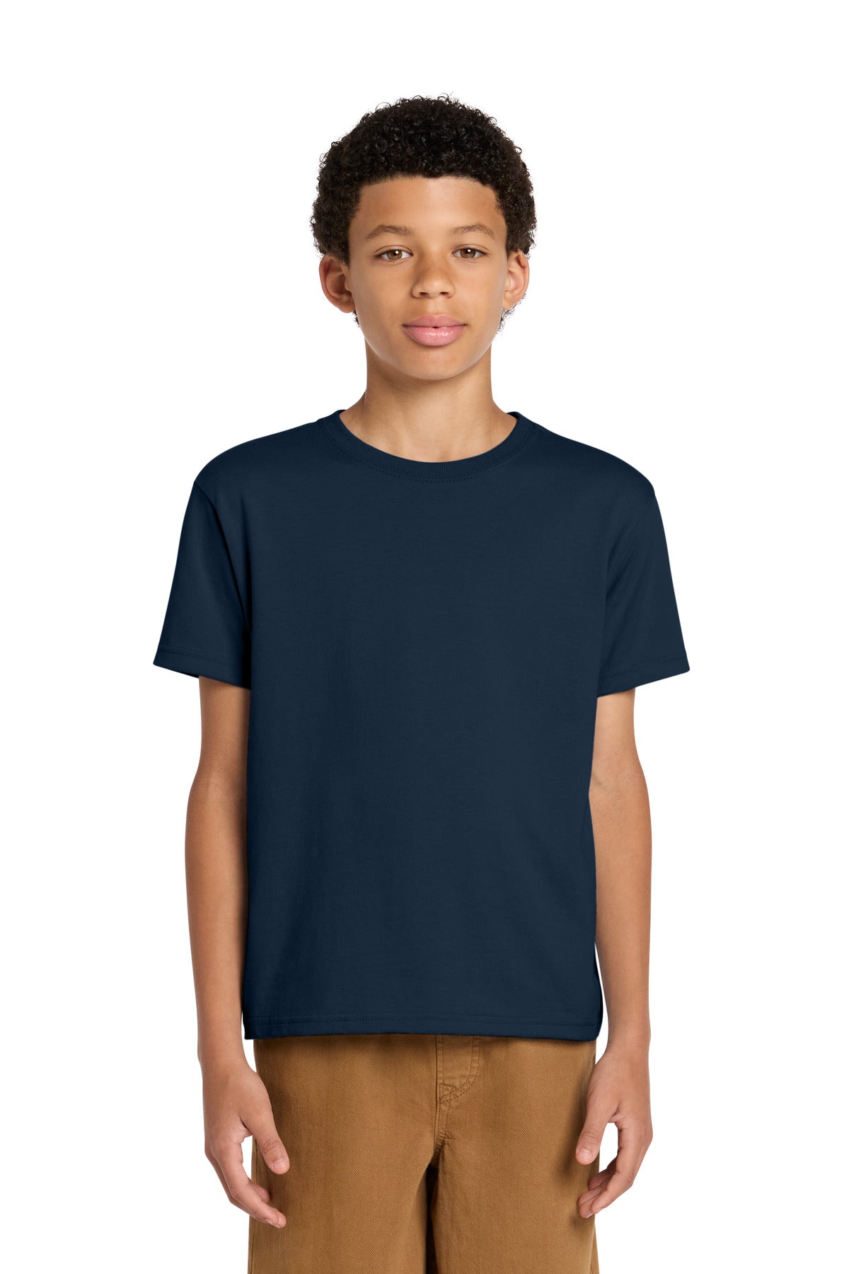 Custom logo BELLA+CANVAS® Youth 6-Ounce Heavyweight Tee BC3010Y in Navy