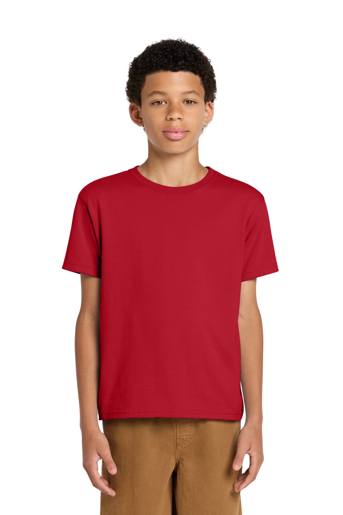 Custom logo BELLA+CANVAS® Youth 6-Ounce Heavyweight Tee BC3010Y in Red