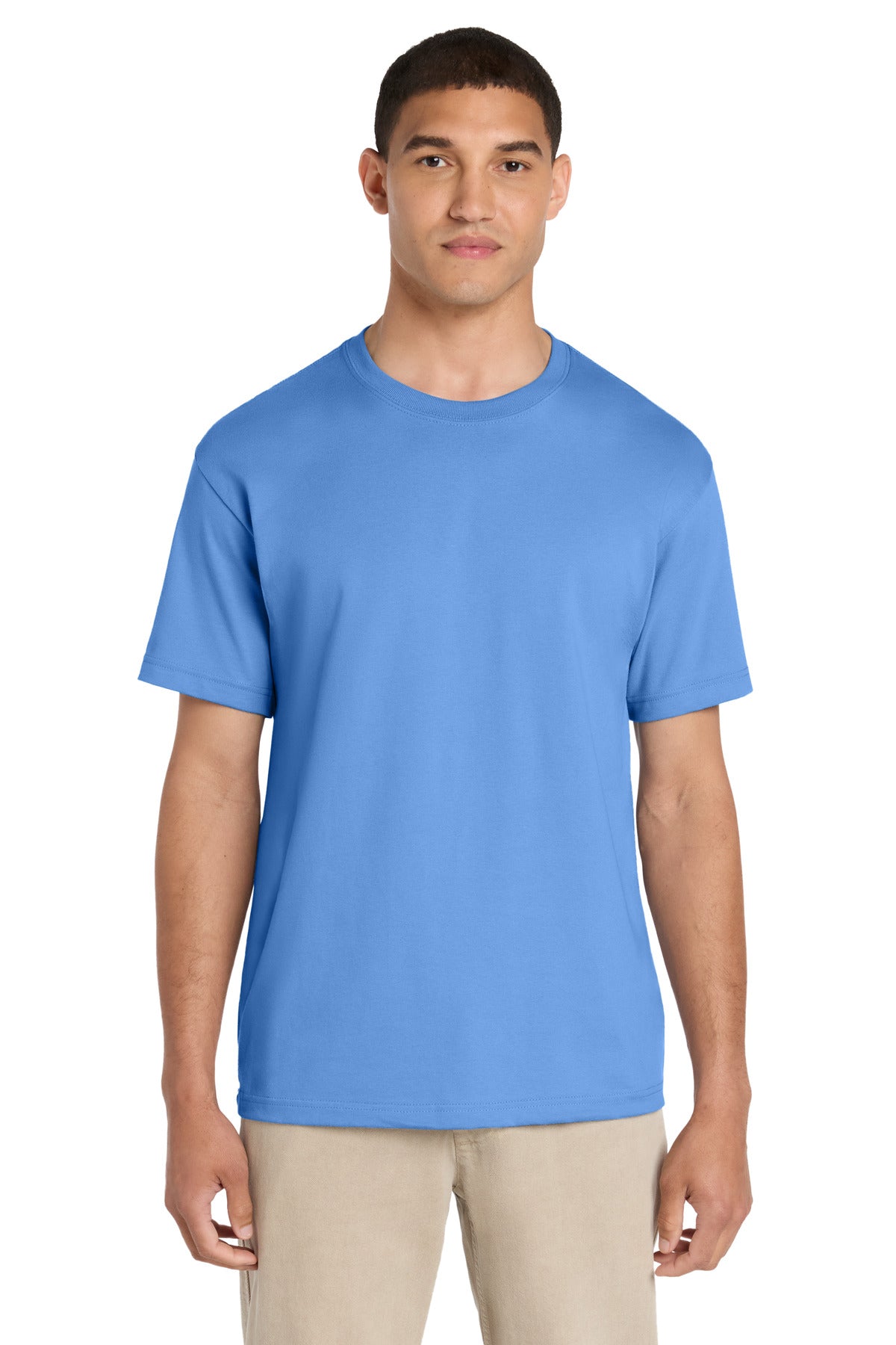 Custom logo BELLA+CANVAS® Unisex 6-Ounce Heavyweight Tee BC3010 in Carolina Blue