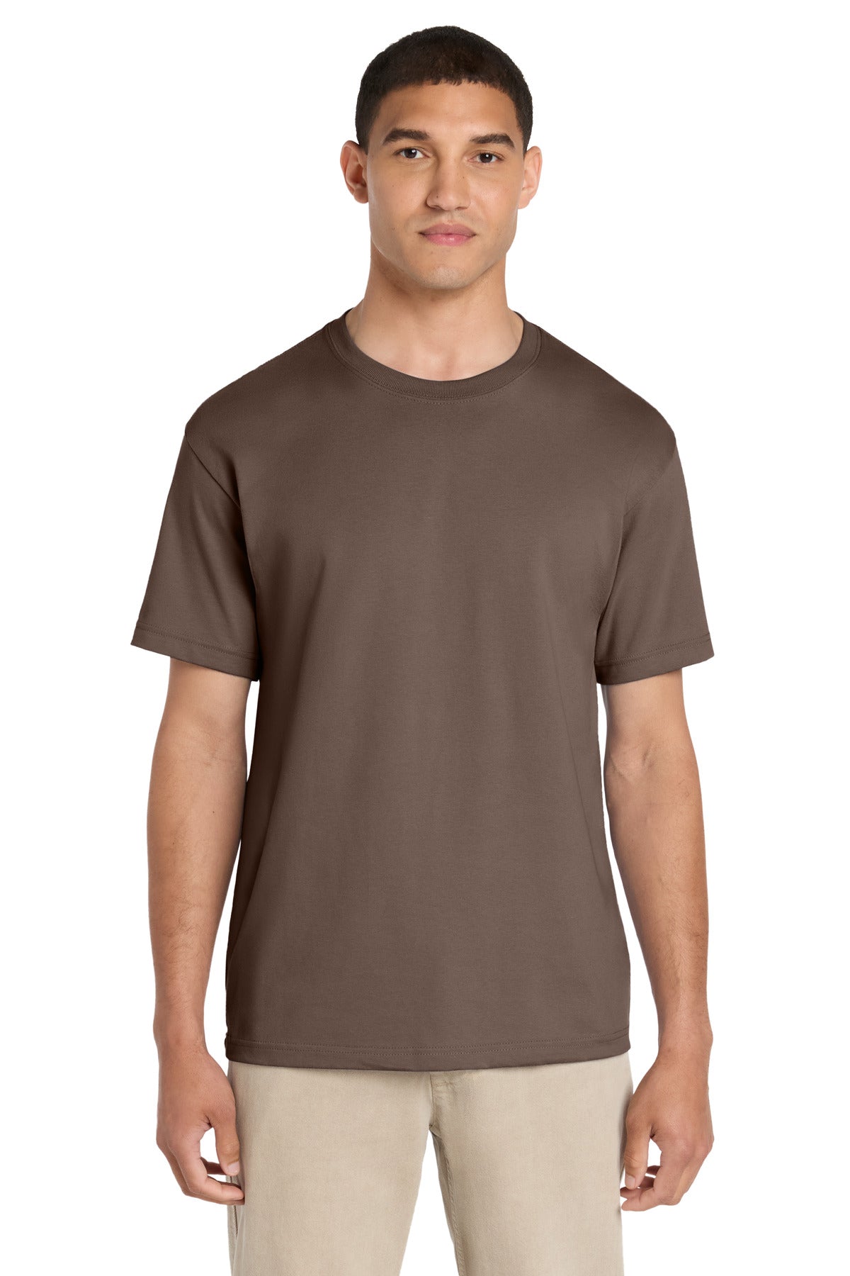 Custom logo BELLA+CANVAS® Unisex 6-Ounce Heavyweight Tee BC3010 in Cocoa