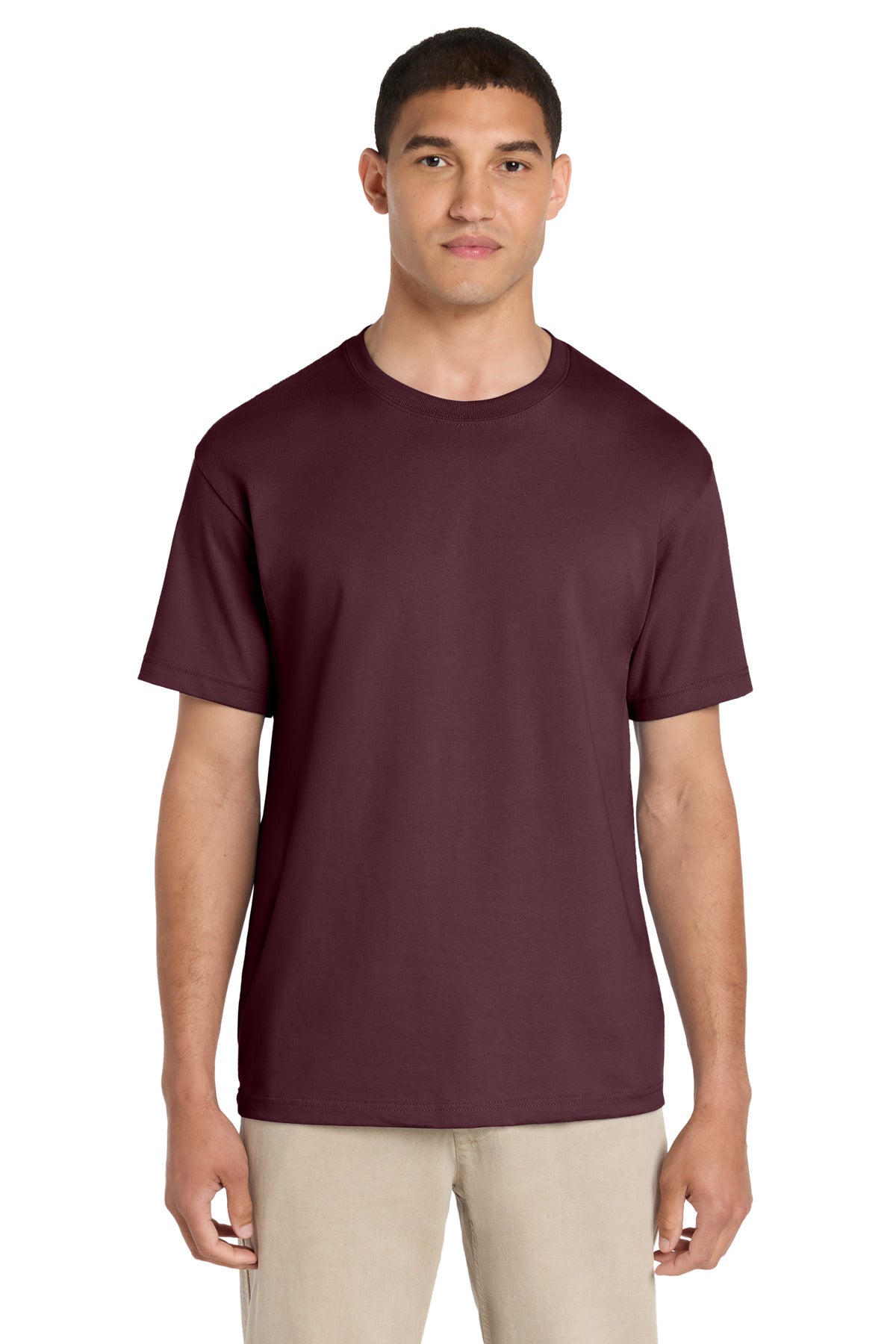 Custom logo BELLA+CANVAS® Unisex 6-Ounce Heavyweight Tee BC3010 in Maroon