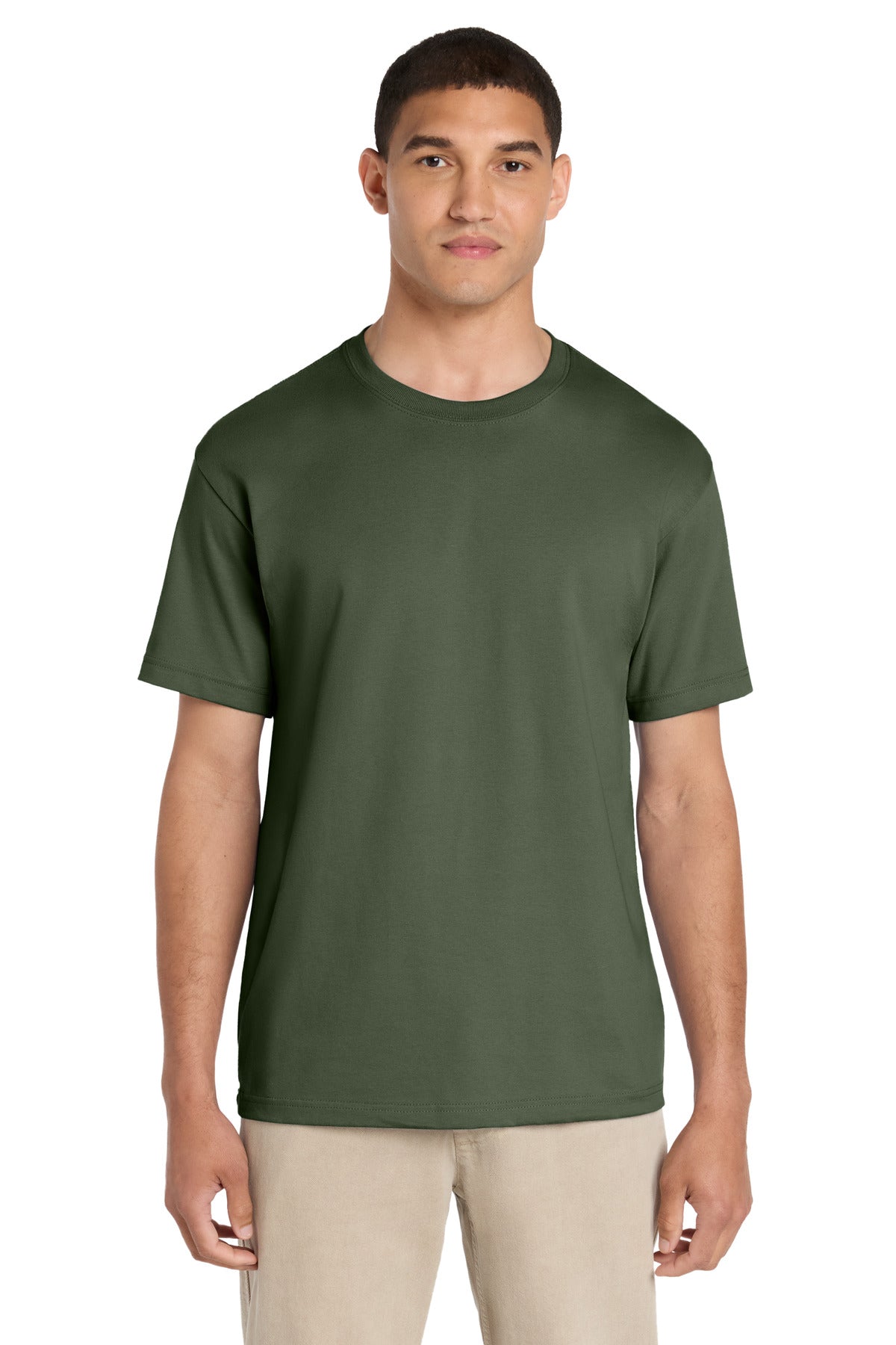 Custom logo BELLA+CANVAS® Unisex 6-Ounce Heavyweight Tee BC3010 in Military Green