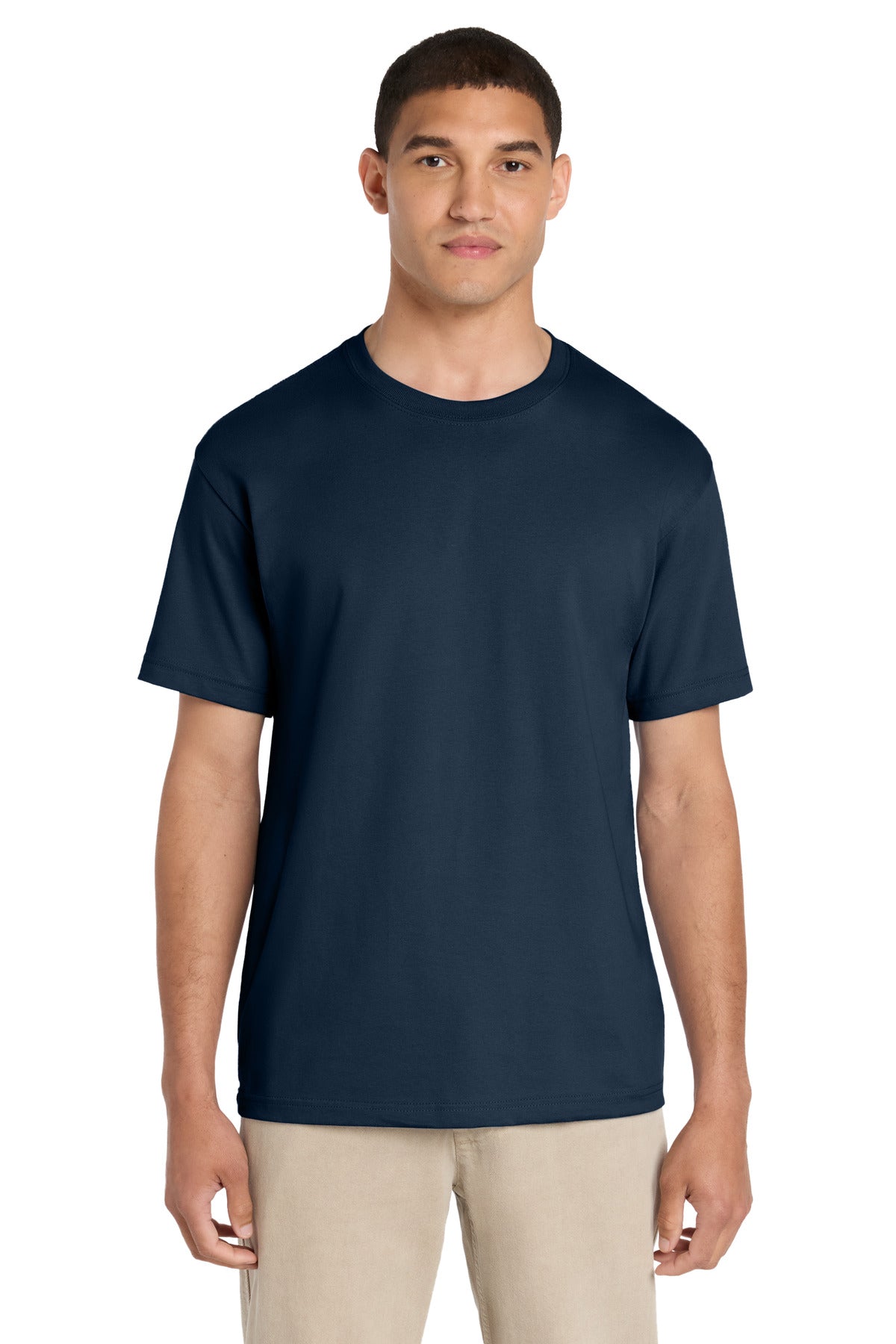 Custom logo BELLA+CANVAS® Unisex 6-Ounce Heavyweight Tee BC3010 in Navy
