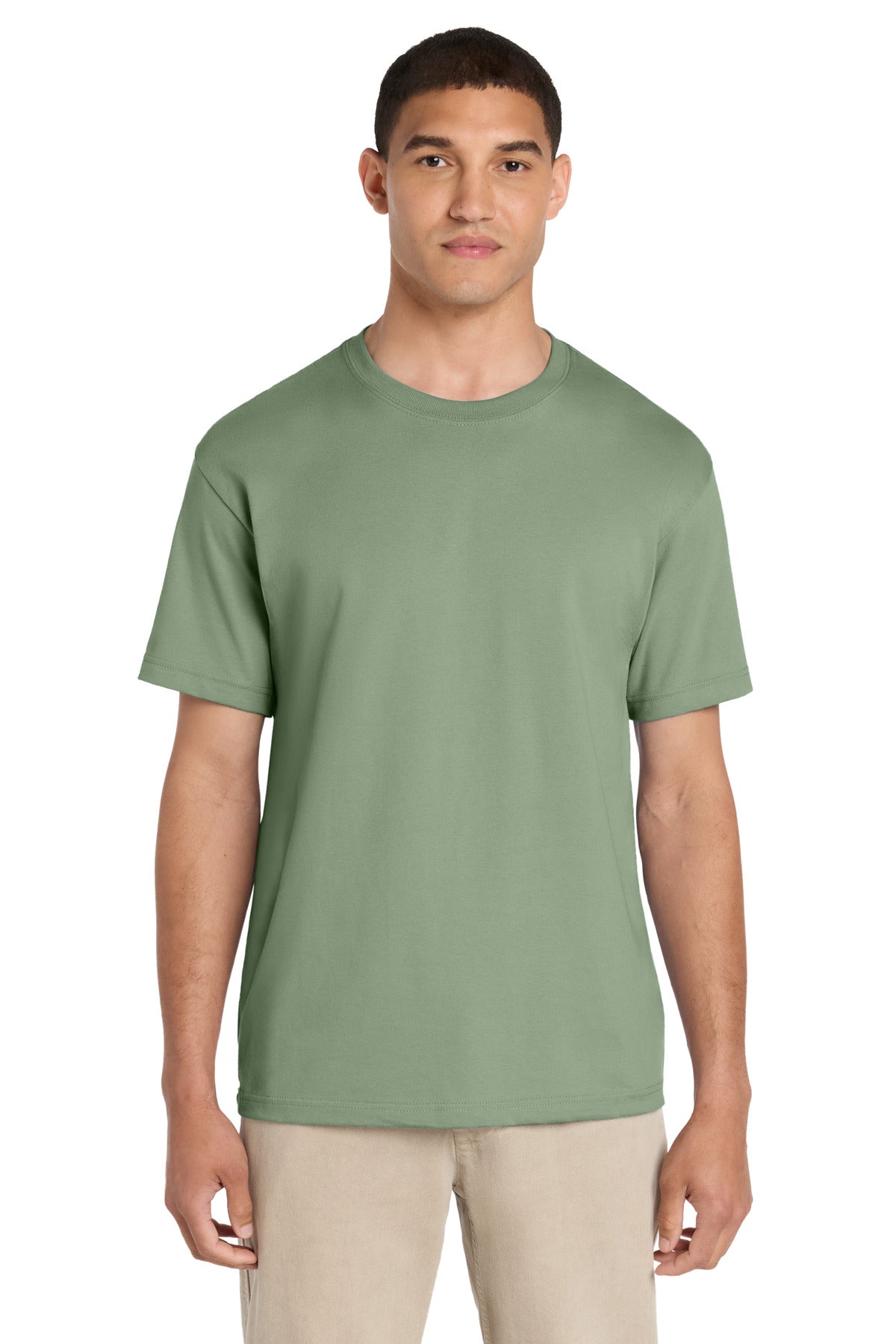 Custom logo BELLA+CANVAS® Unisex 6-Ounce Heavyweight Tee BC3010 in Sage