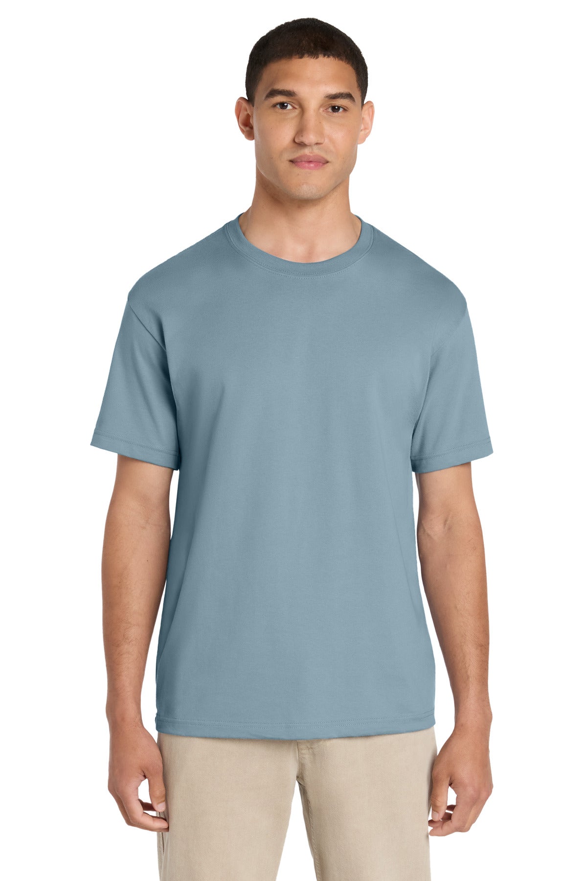 Custom logo BELLA+CANVAS® Unisex 6-Ounce Heavyweight Tee BC3010 in Vintage Denim