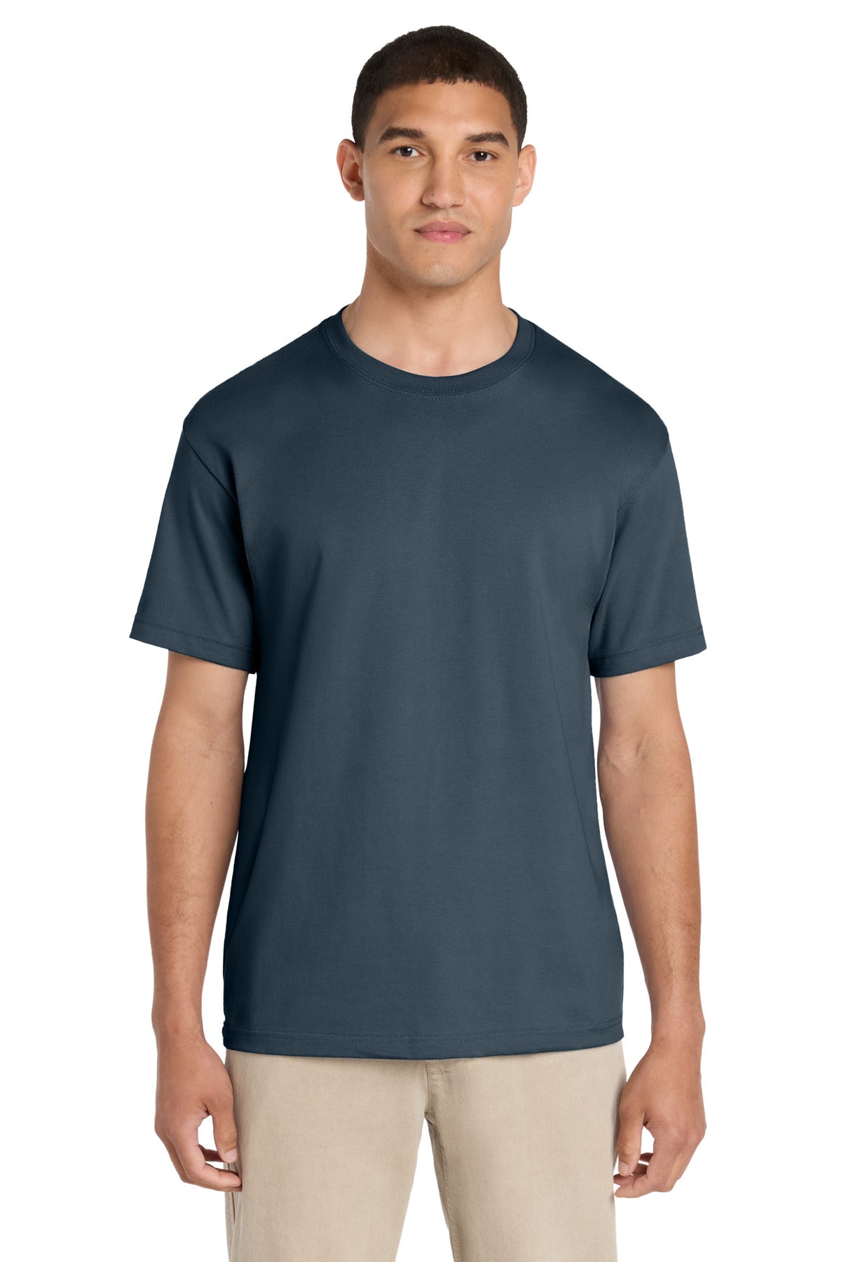 Custom logo BELLA+CANVAS® Unisex 6-Ounce Heavyweight Tee BC3010 in Vintage Navy