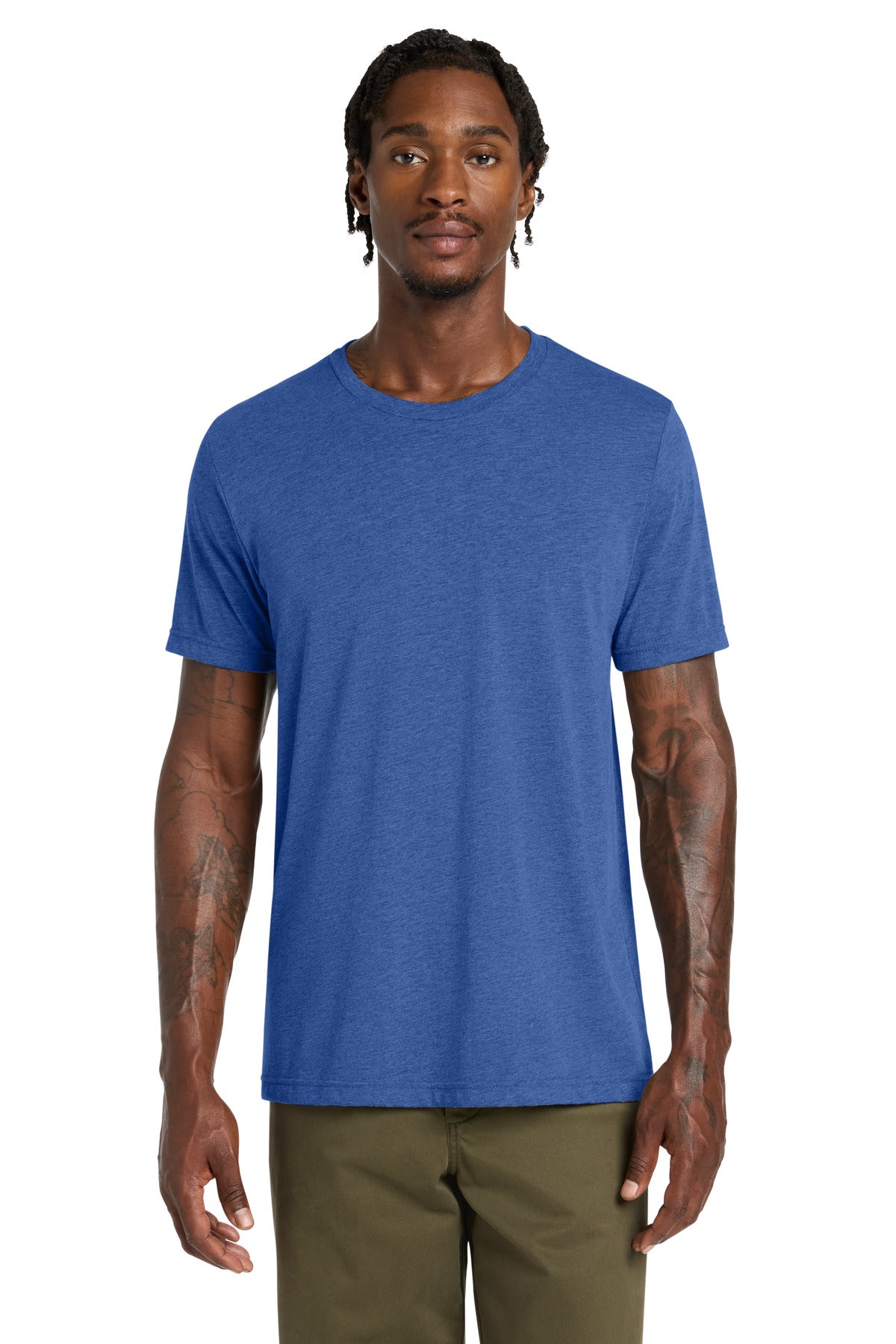 Custom logo BELLA+CANVAS ® Unisex Triblend Short Sleeve Tee. BC3413 in Blue Triblend