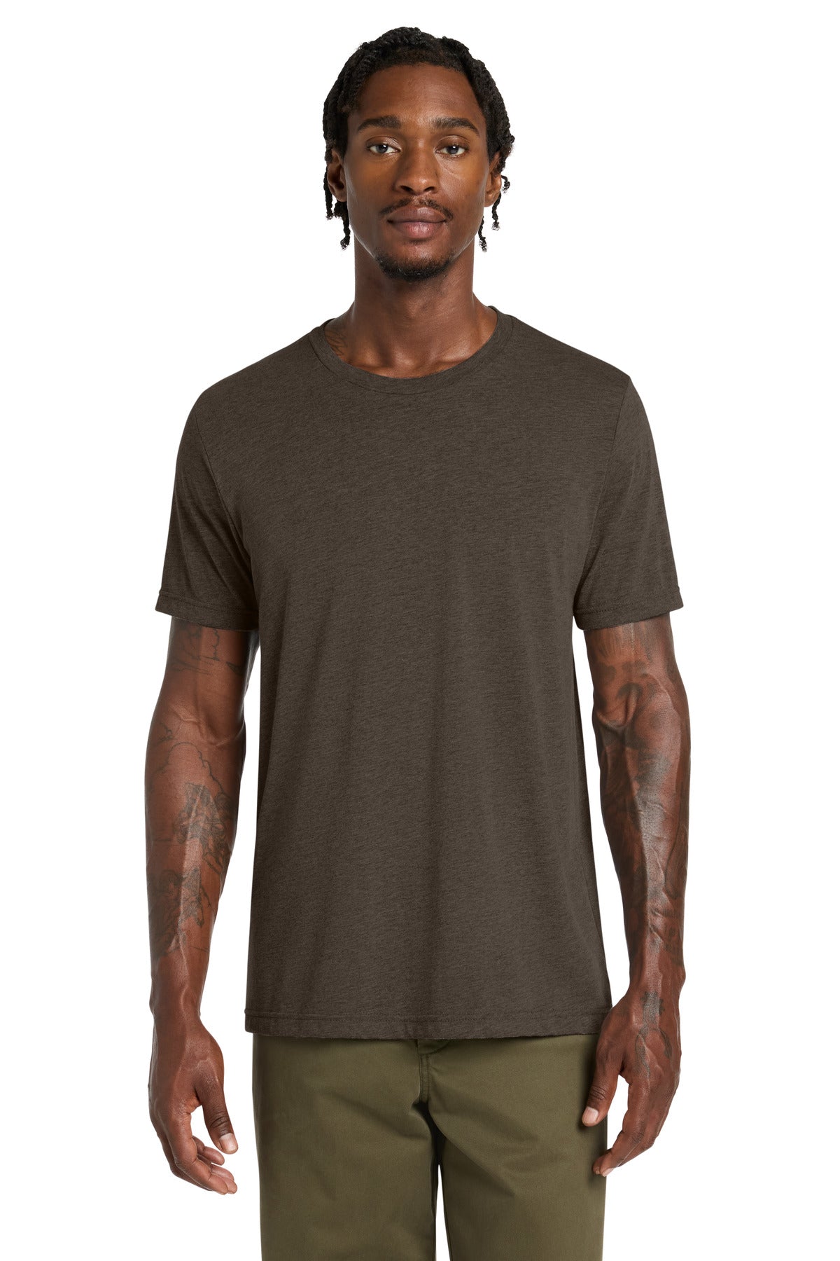 Custom logo BELLA+CANVAS ® Unisex Triblend Short Sleeve Tee. BC3413 in Brown Triblend