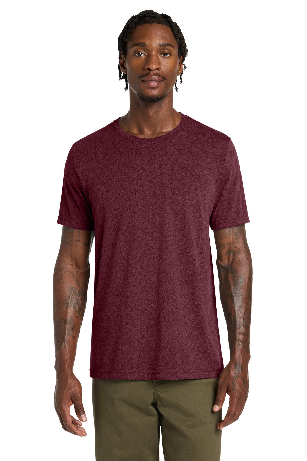 Custom logo BELLA+CANVAS ® Unisex Triblend Short Sleeve Tee. BC3413 in Cardinal Triblend