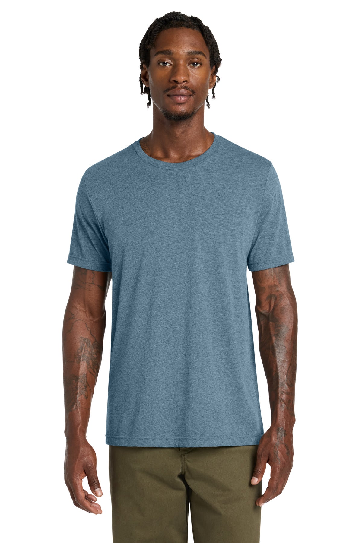 Custom logo BELLA+CANVAS ® Unisex Triblend Short Sleeve Tee. BC3413 in Denim Triblend