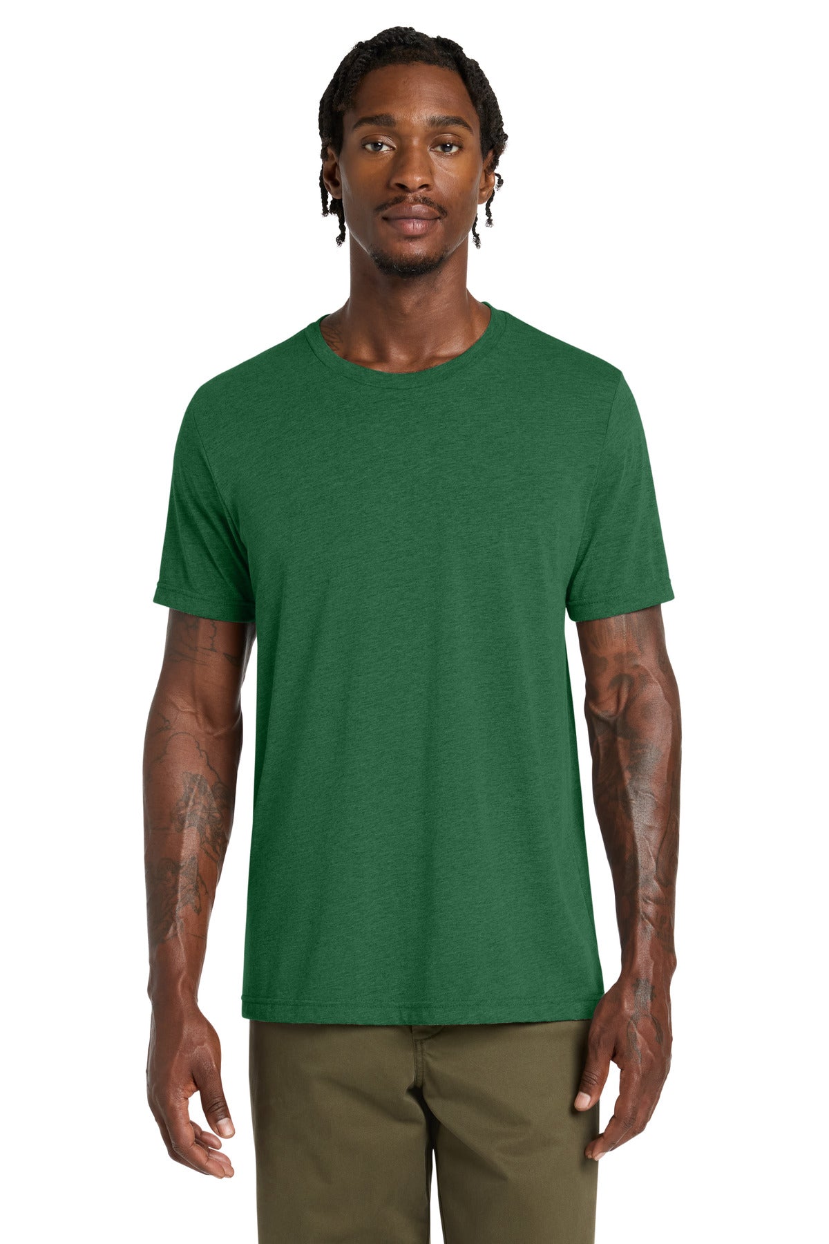 Custom logo BELLA+CANVAS ® Unisex Triblend Short Sleeve Tee. BC3413 in Grass Green Triblend