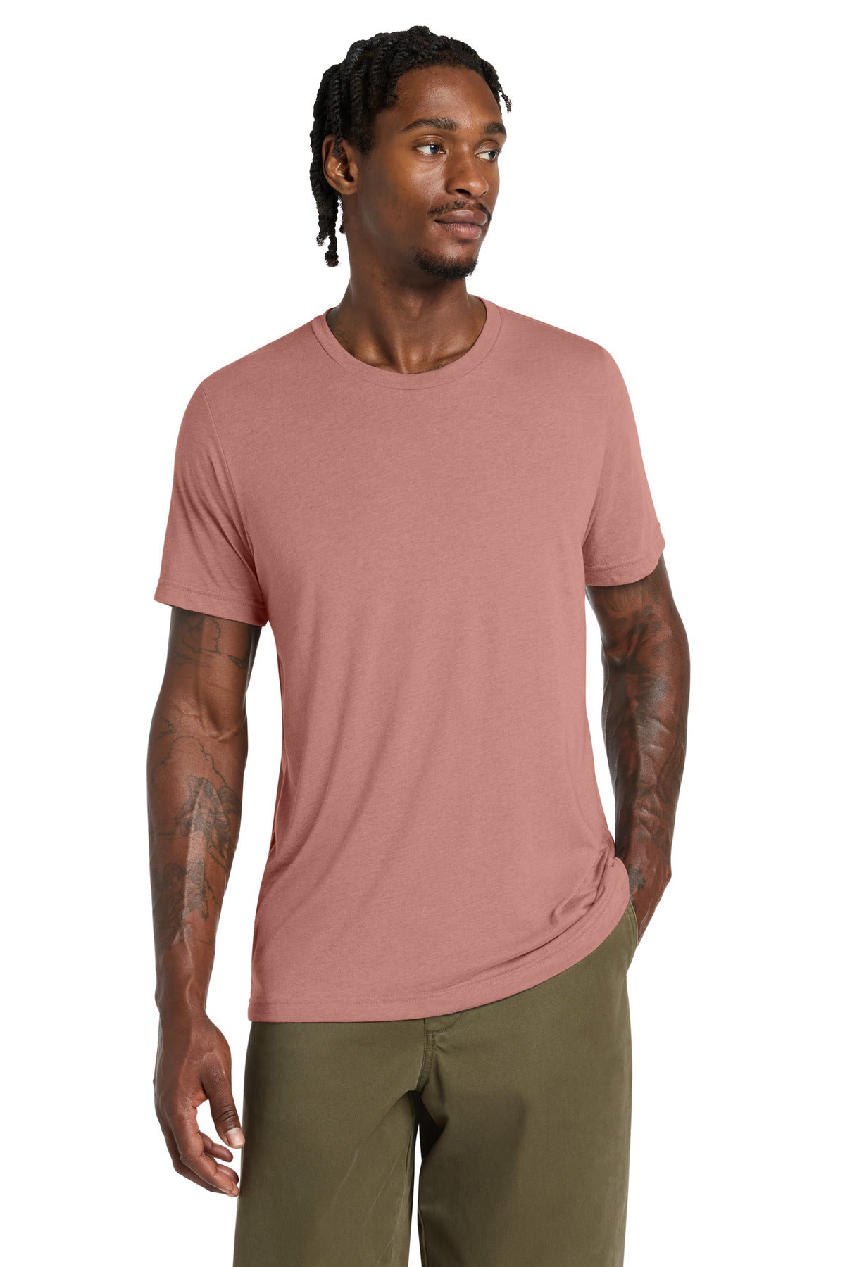 Custom logo BELLA+CANVAS ® Unisex Triblend Short Sleeve Tee. BC3413 in Mauve Triblend