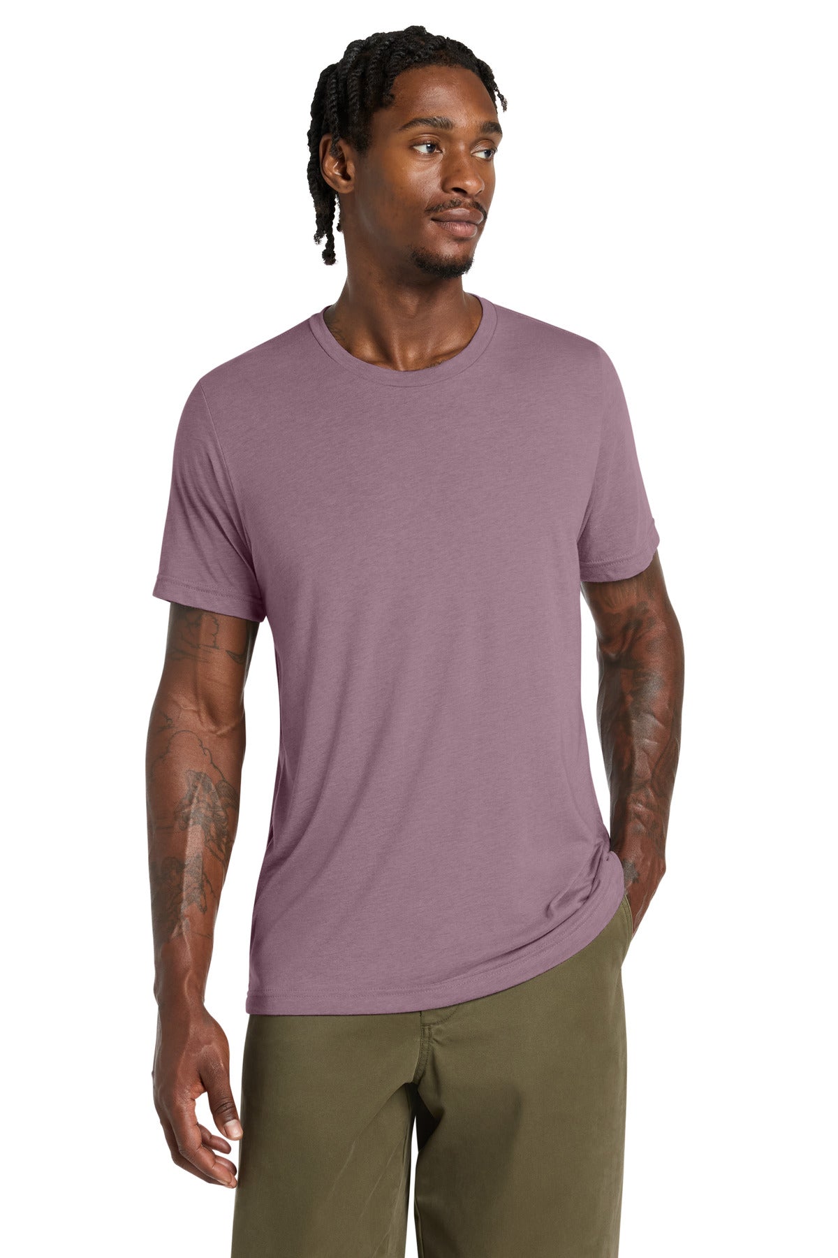 Custom logo BELLA+CANVAS ® Unisex Triblend Short Sleeve Tee. BC3413 in Orchid Triblend