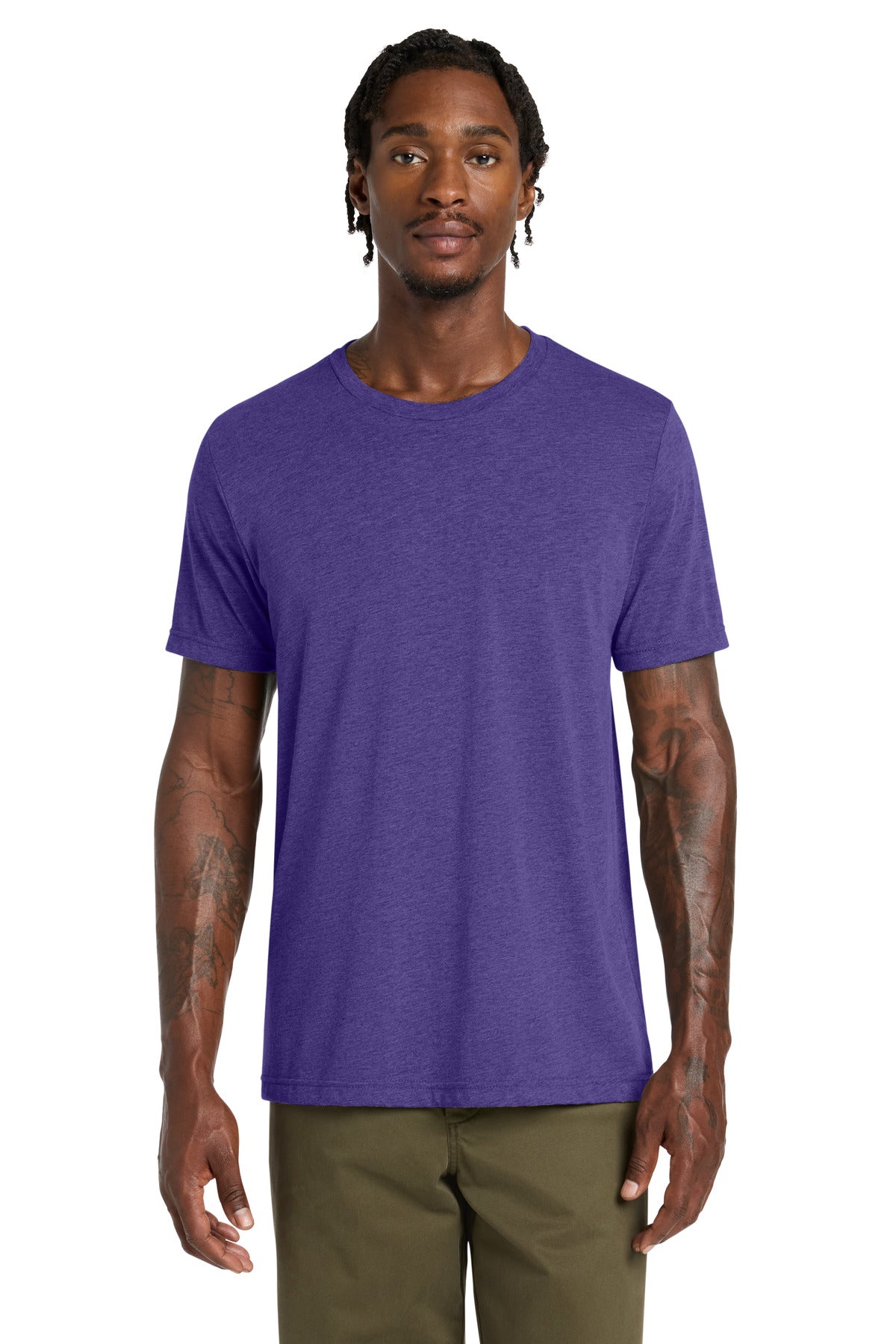 Custom logo BELLA+CANVAS ® Unisex Triblend Short Sleeve Tee. BC3413 in Purple Triblend
