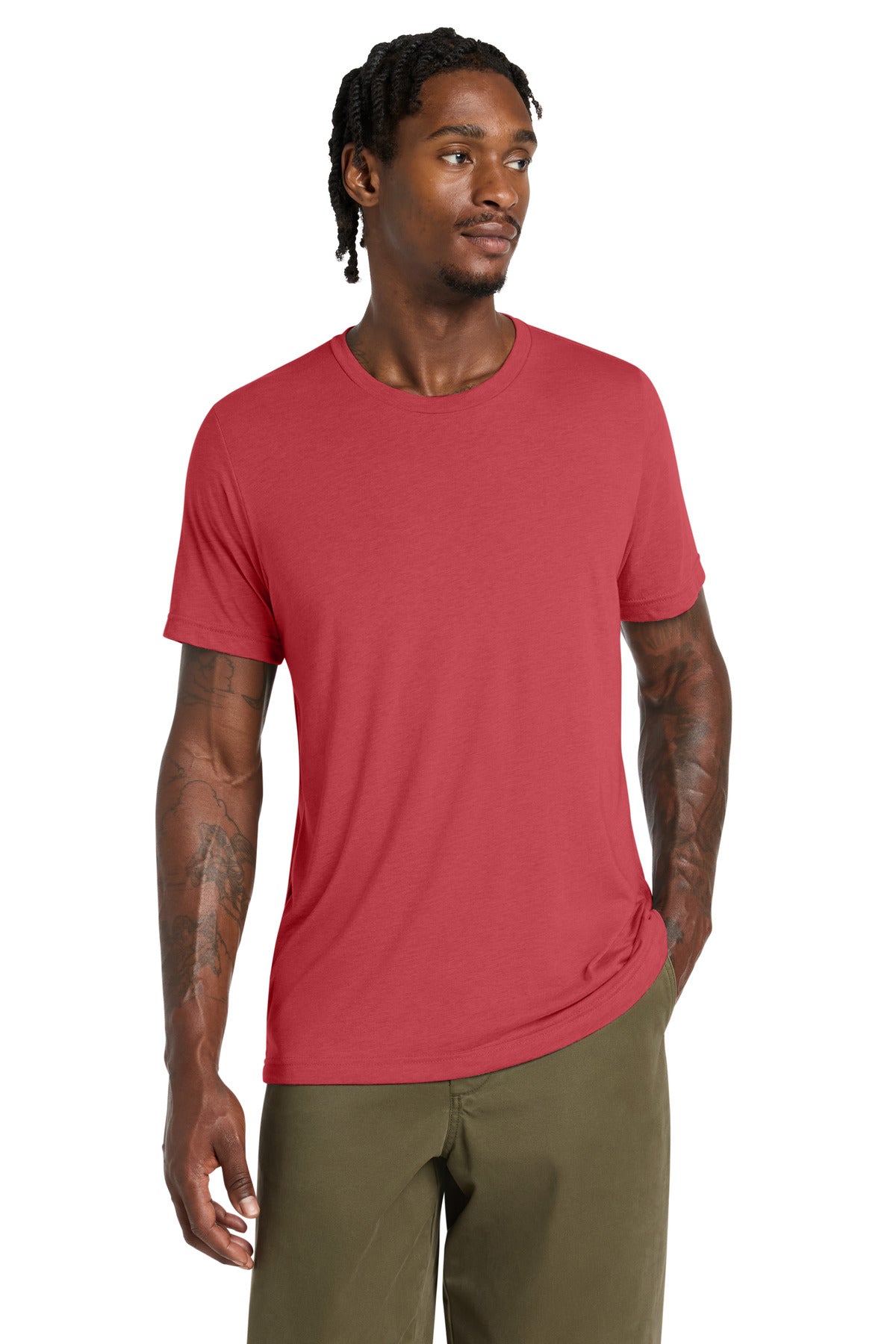 Custom logo BELLA+CANVAS ® Unisex Triblend Short Sleeve Tee. BC3413 in Red Triblend