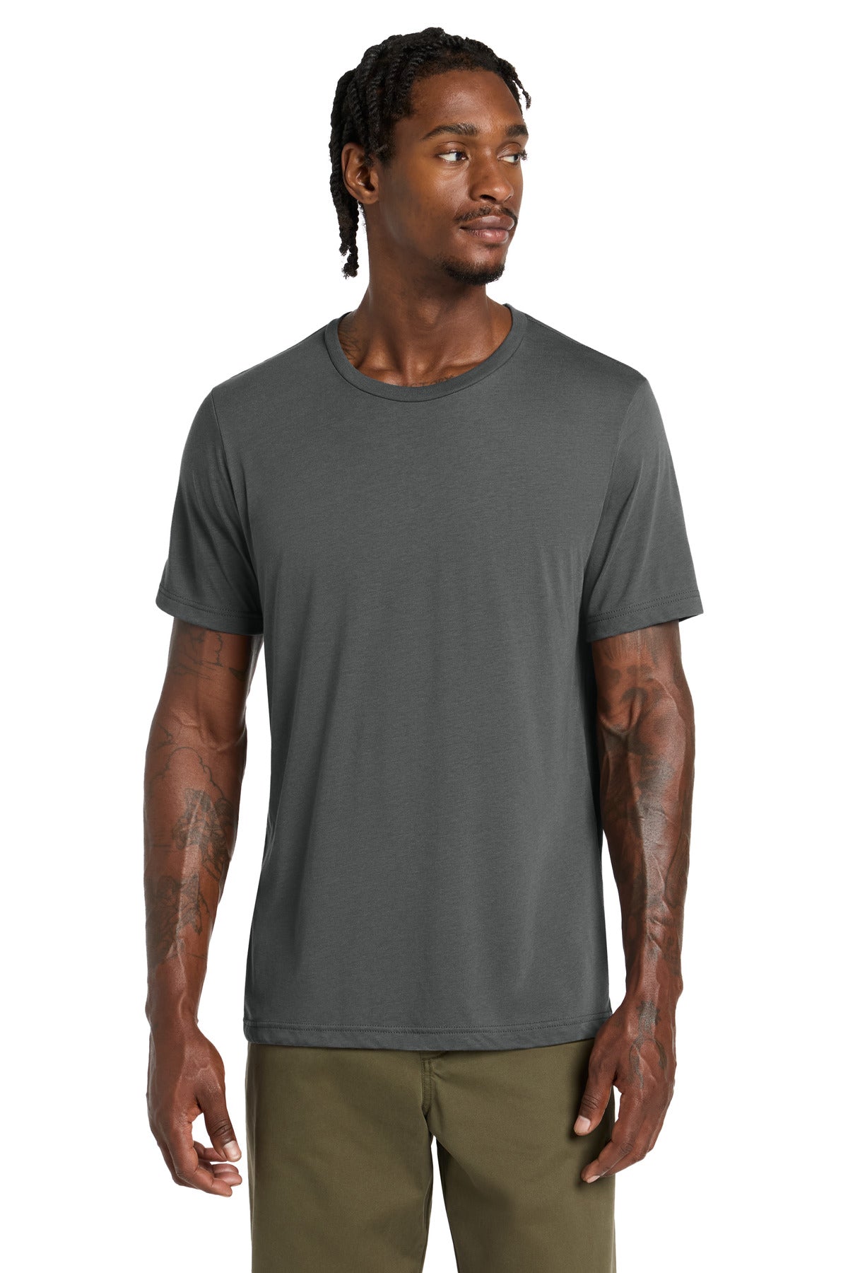 Custom logo BELLA+CANVAS ® Unisex Triblend Short Sleeve Tee. BC3413 in Solid Asphalt Triblend