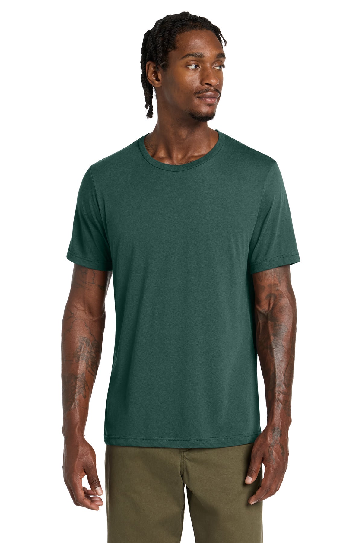 Custom logo BELLA+CANVAS ® Unisex Triblend Short Sleeve Tee. BC3413 in Solid Forest Triblend