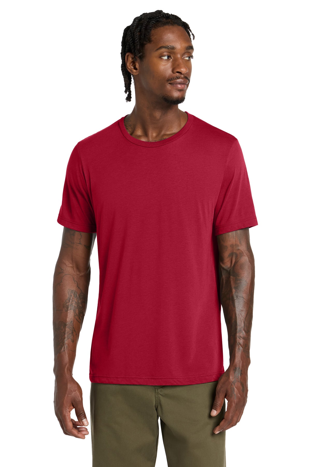 Custom logo BELLA+CANVAS ® Unisex Triblend Short Sleeve Tee. BC3413 in Solid Red Triblend