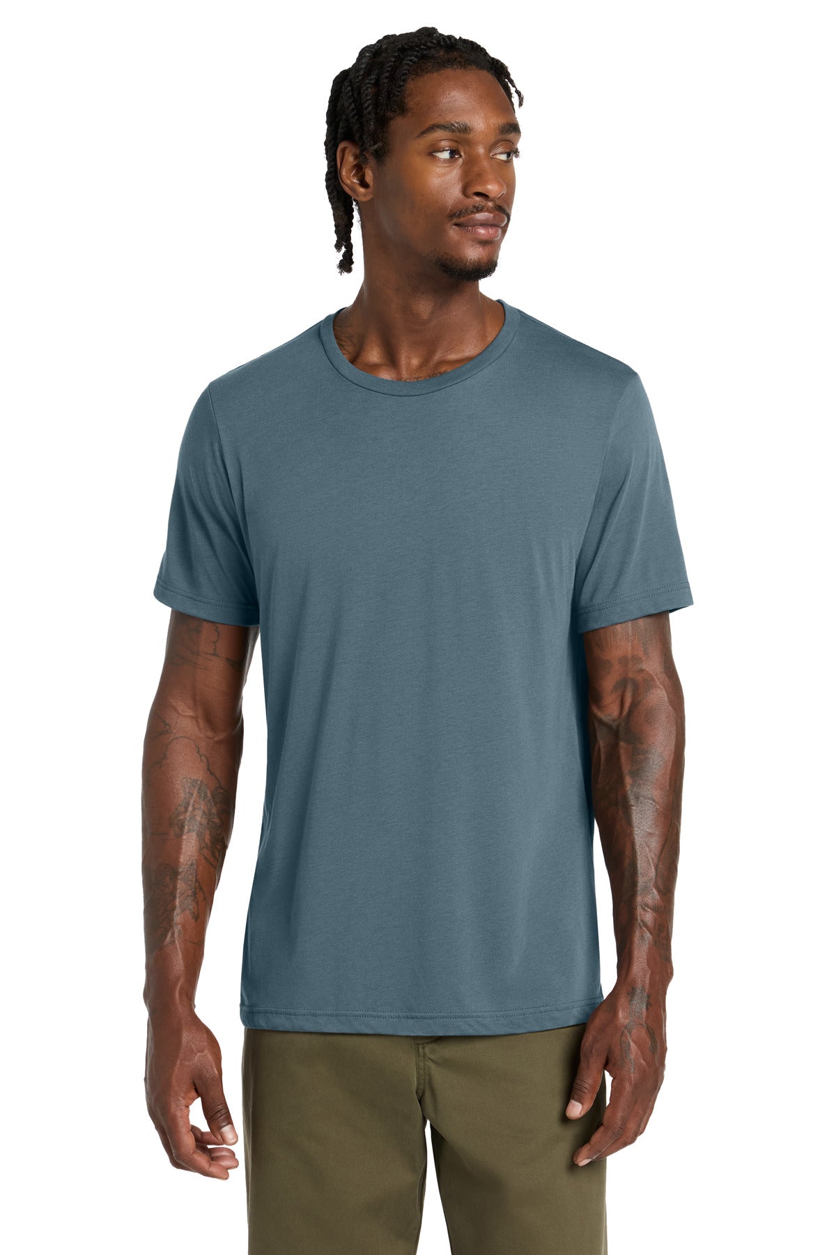 Custom logo BELLA+CANVAS ® Unisex Triblend Short Sleeve Tee. BC3413 in Solid Slate Triblend