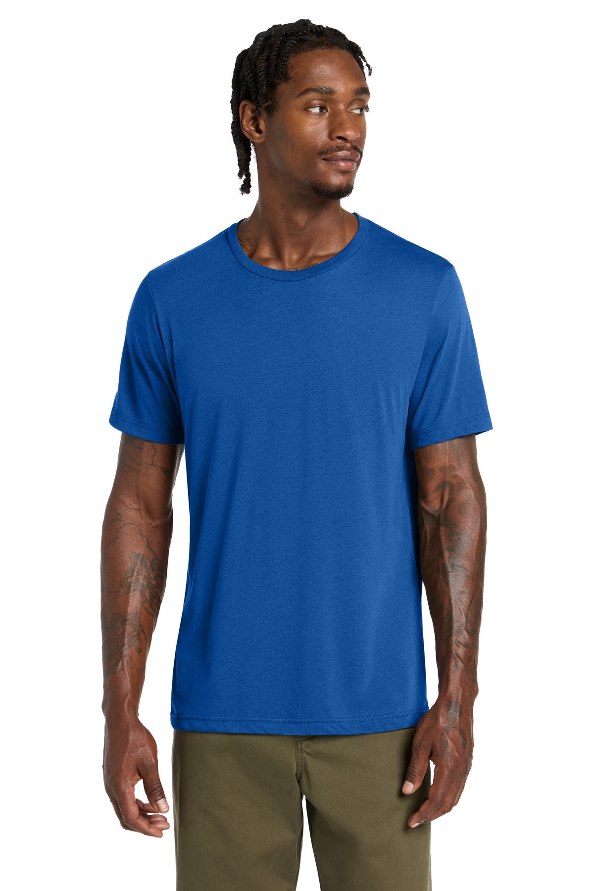 Custom logo BELLA+CANVAS ® Unisex Triblend Short Sleeve Tee. BC3413 in Solid True Royal Triblend