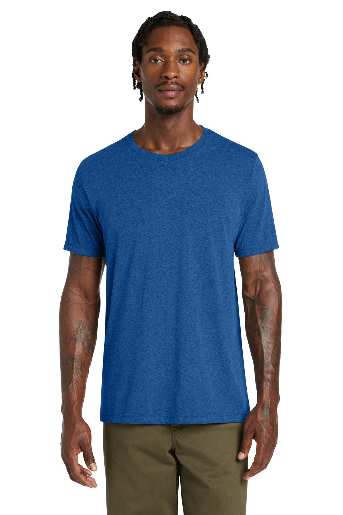 Custom logo BELLA+CANVAS ® Unisex Triblend Short Sleeve Tee. BC3413 in True Royal Triblend