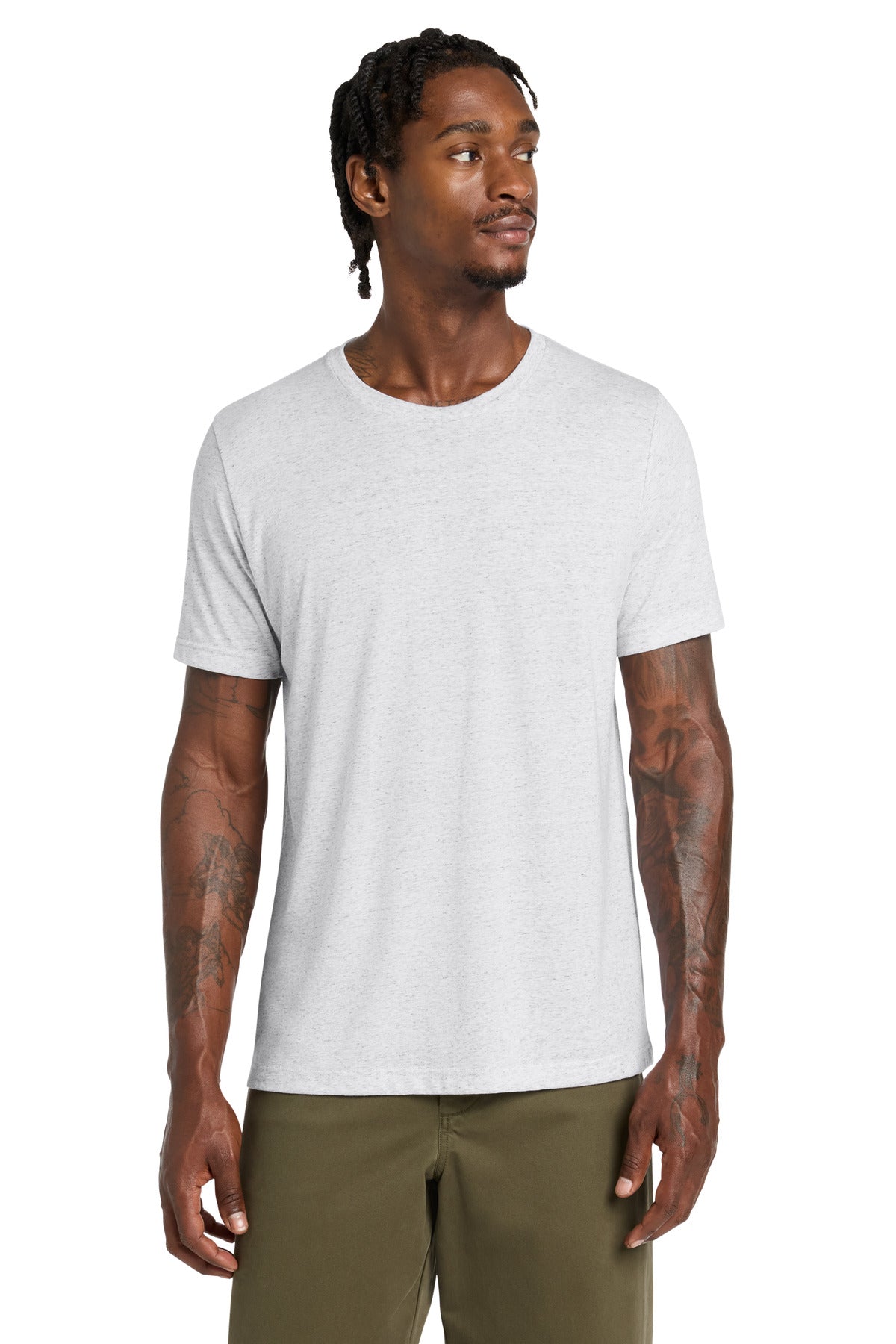 Custom logo BELLA+CANVAS ® Unisex Triblend Short Sleeve Tee. BC3413 in White Fleck Triblend