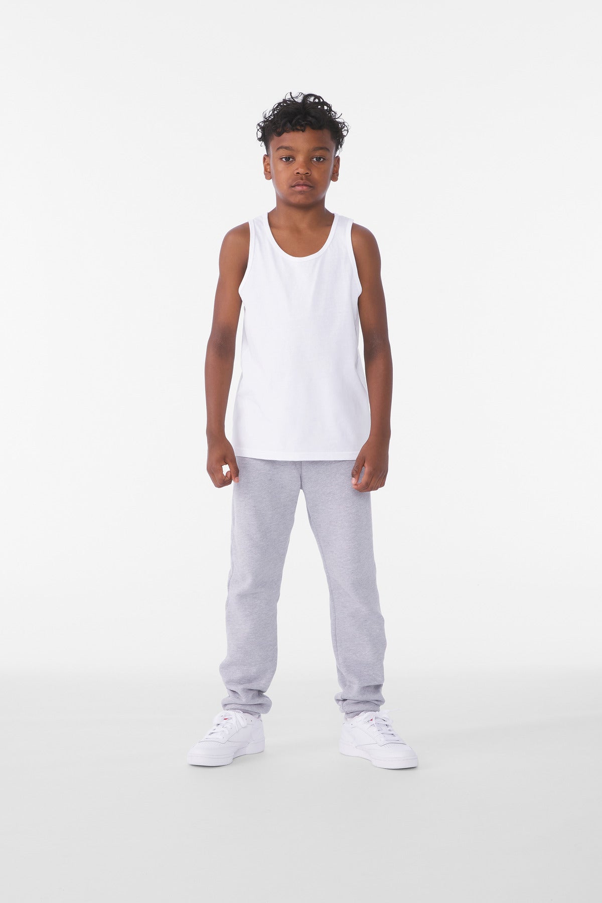 Custom logo BELLA+CANVAS® Youth Jersey Tank BC3480Y in White
