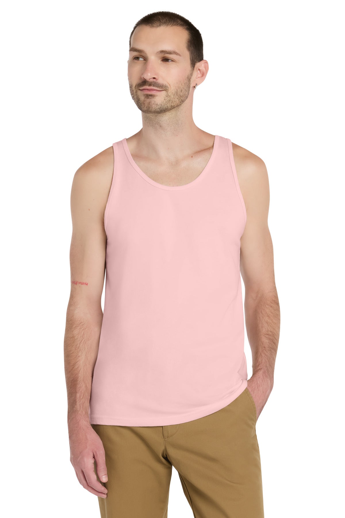 Custom logo BELLA+CANVAS ® Unisex Jersey Tank. BC3480 in Pink