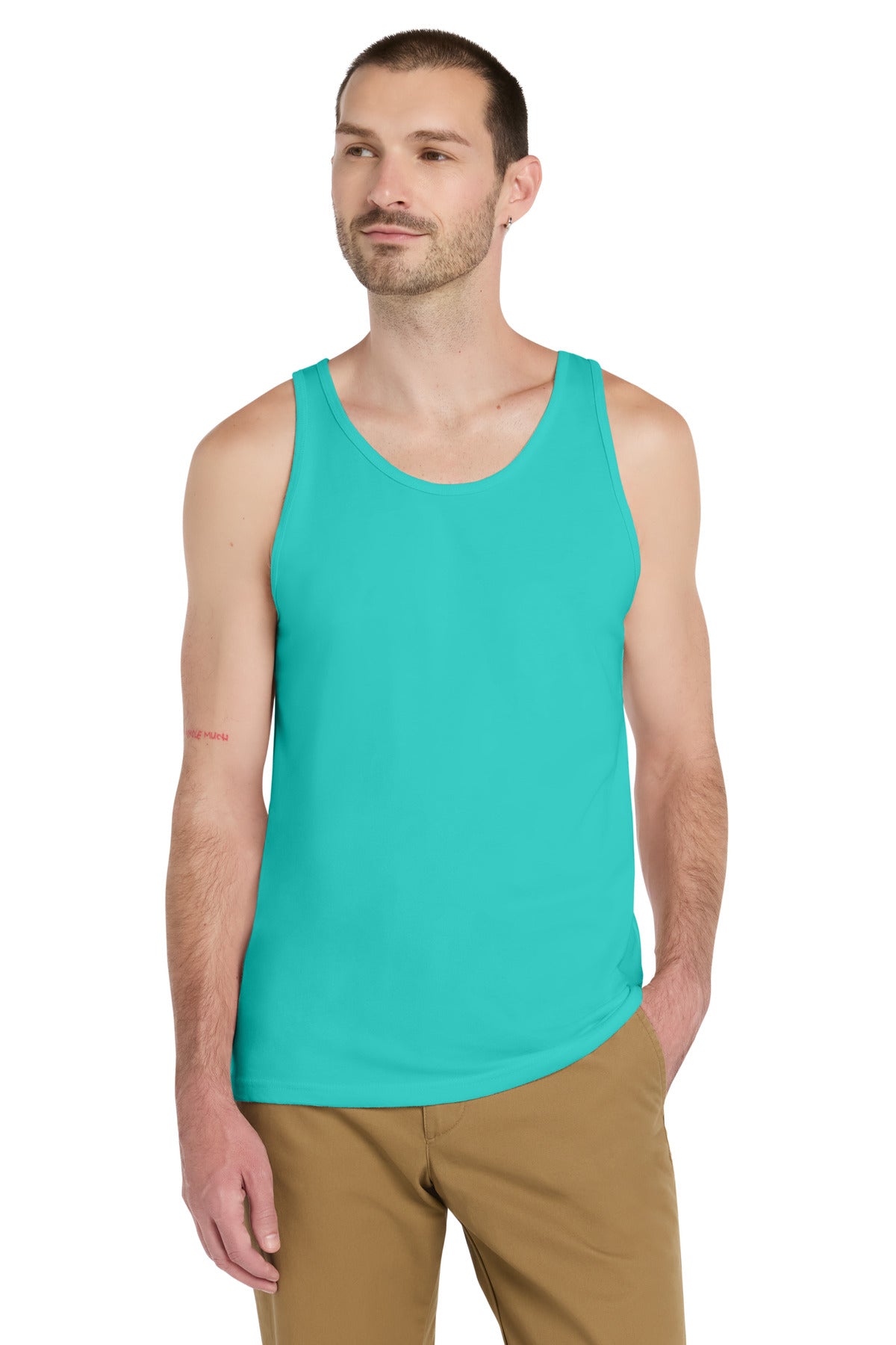 Custom logo BELLA+CANVAS ® Unisex Jersey Tank. BC3480 in Teal