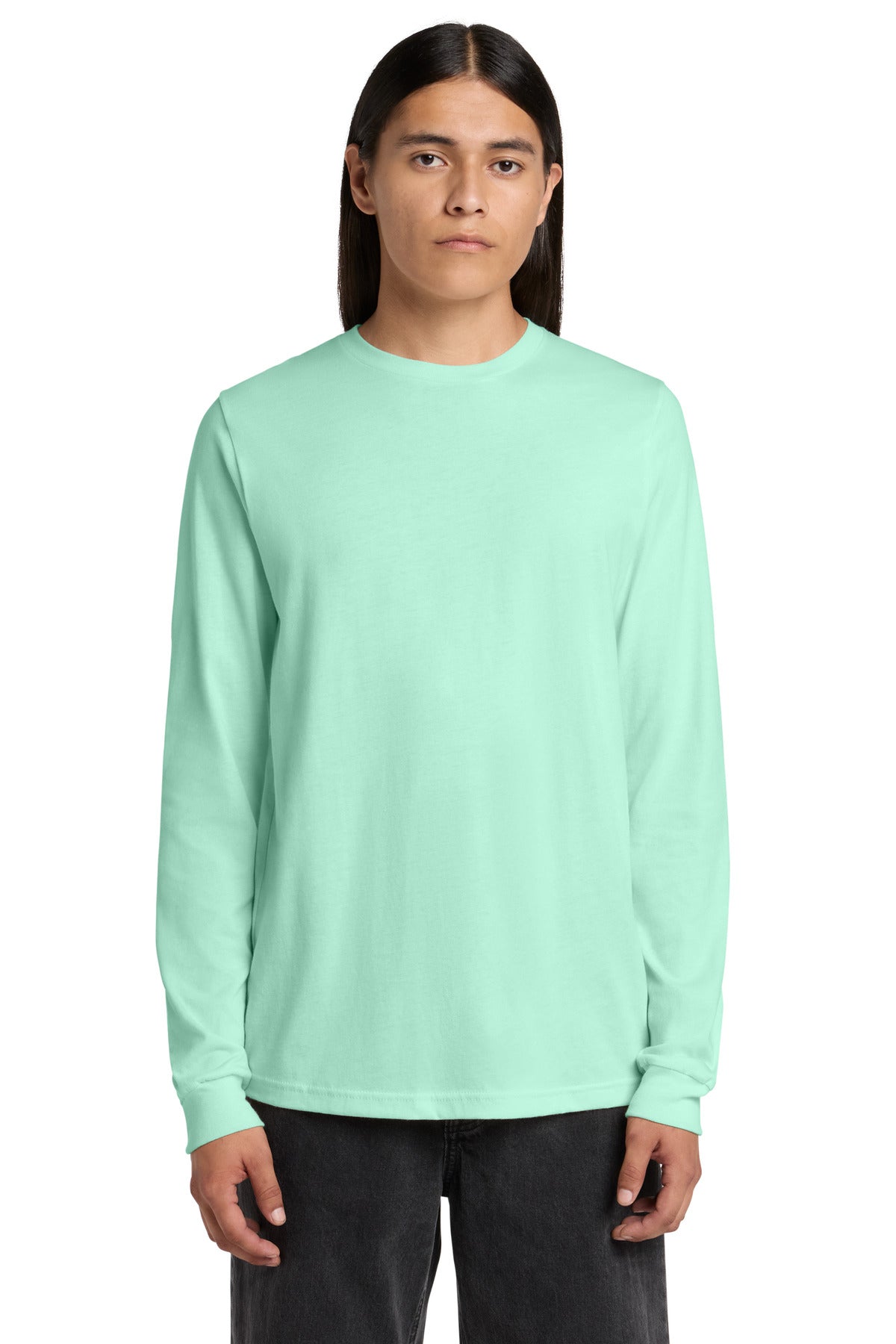 Custom logo BELLA+CANVAS ® Unisex Jersey Long Sleeve Tee. BC3501 in Mint