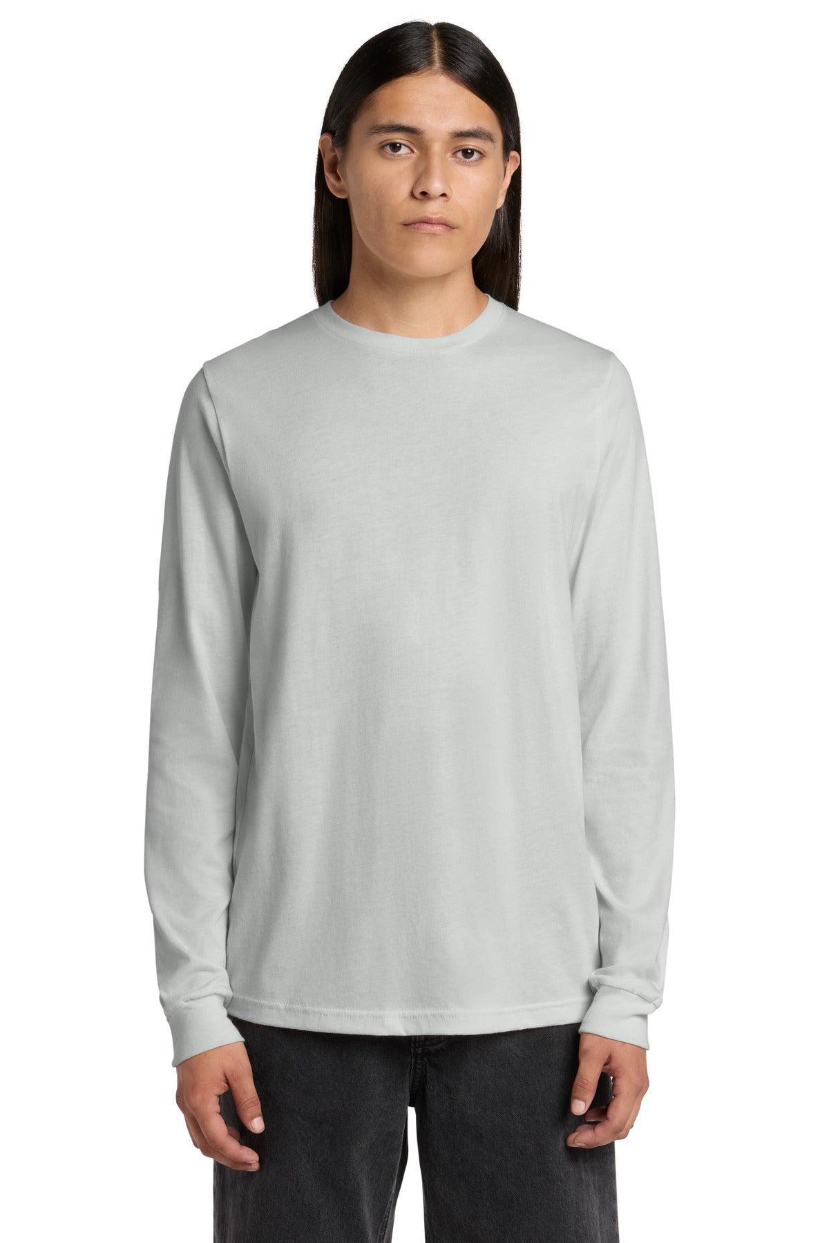 Custom logo BELLA+CANVAS ® Unisex Jersey Long Sleeve Tee. BC3501 in Silver