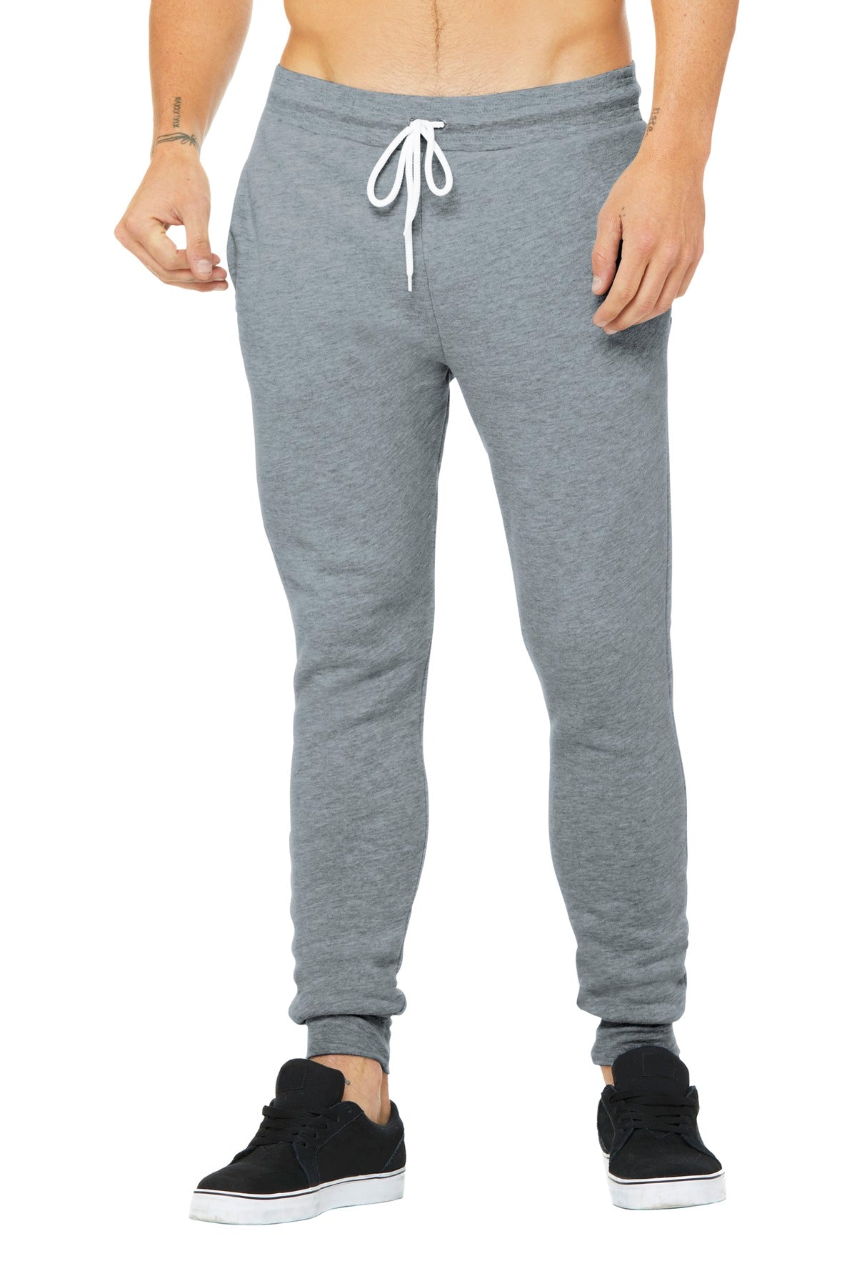 Custom logo BELLA+CANVAS ® Unisex Jogger Sweatpants. BC3727 in Athletic Heather