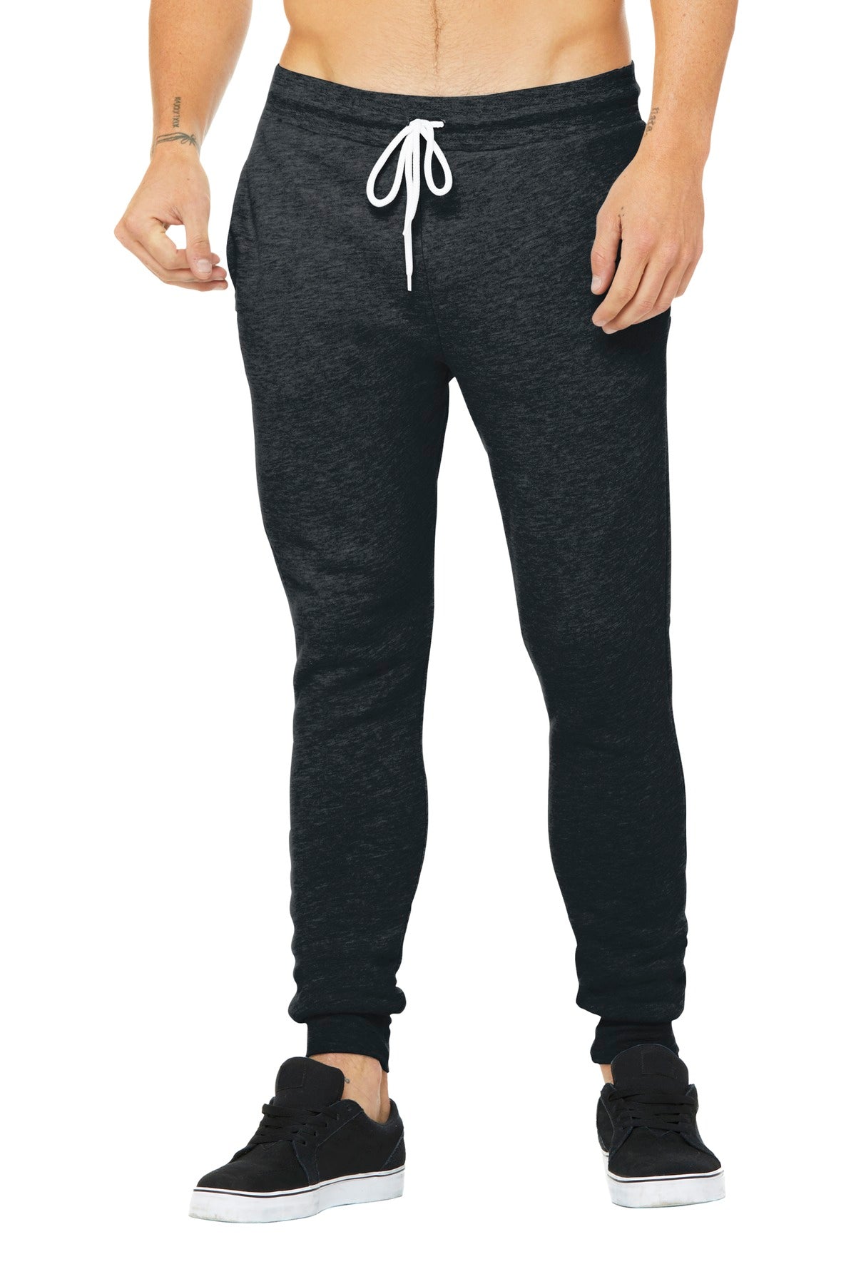 Custom logo BELLA+CANVAS ® Unisex Jogger Sweatpants. BC3727 in Dark  Grey Heather