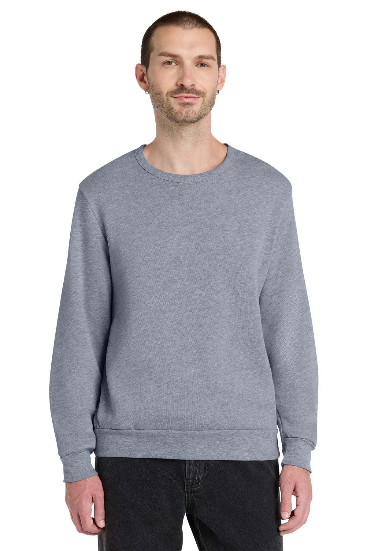 Custom logo BELLA+CANVAS® Unisex Sponge Fleece Classic Crewneck Sweatshirt BC3911 in Athletic Heather